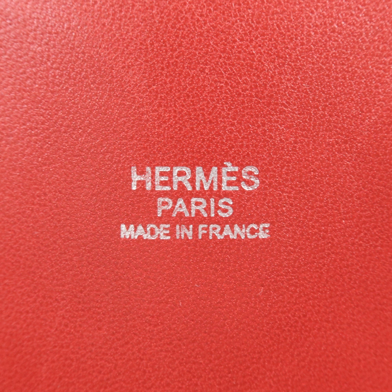 HERMES Clemence皮革Bolide 31銀扣手挽肩背兩用袋Vermillon