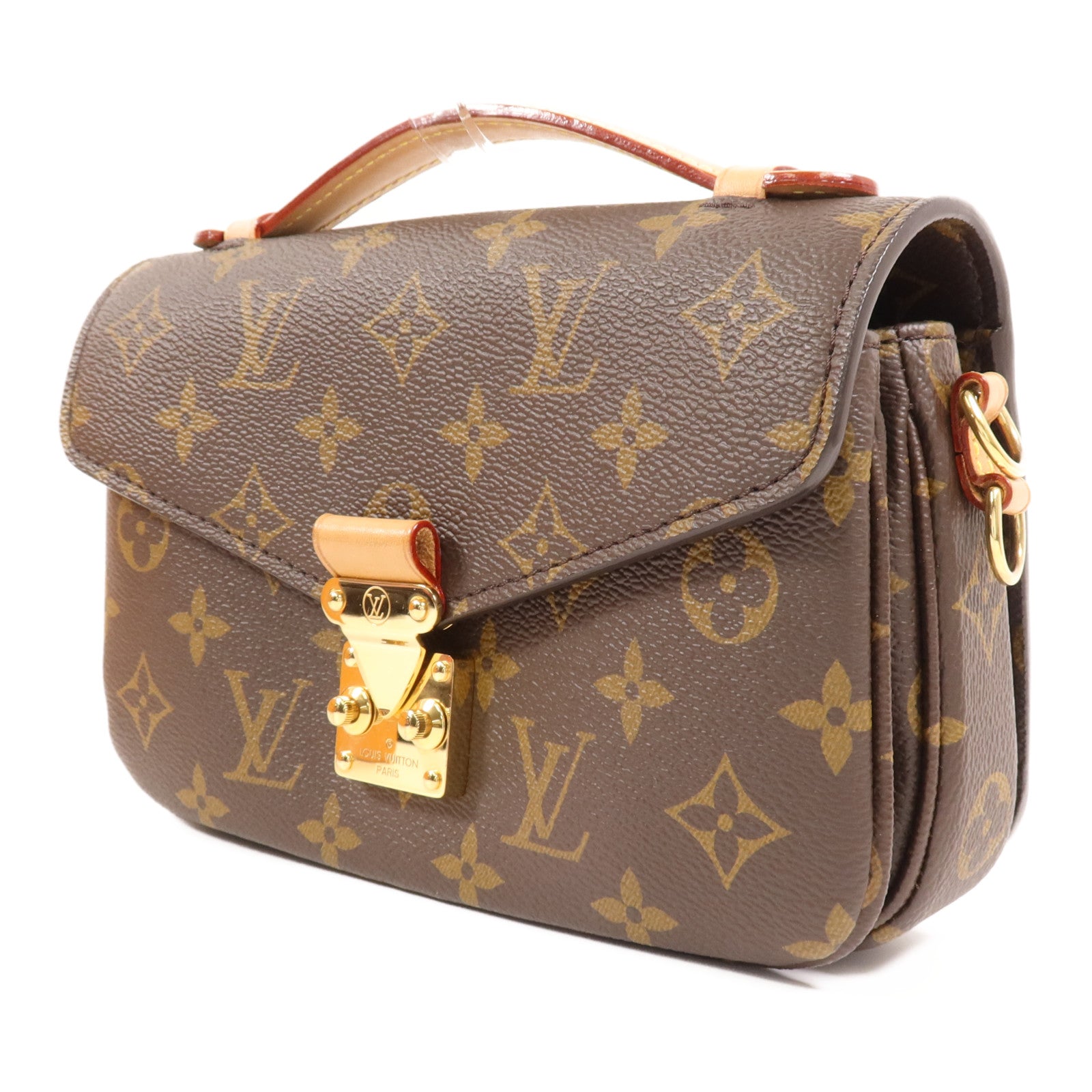LOUIS VUITTON Monogram Pochette Metis East West金扣手挽肩背兩用袋