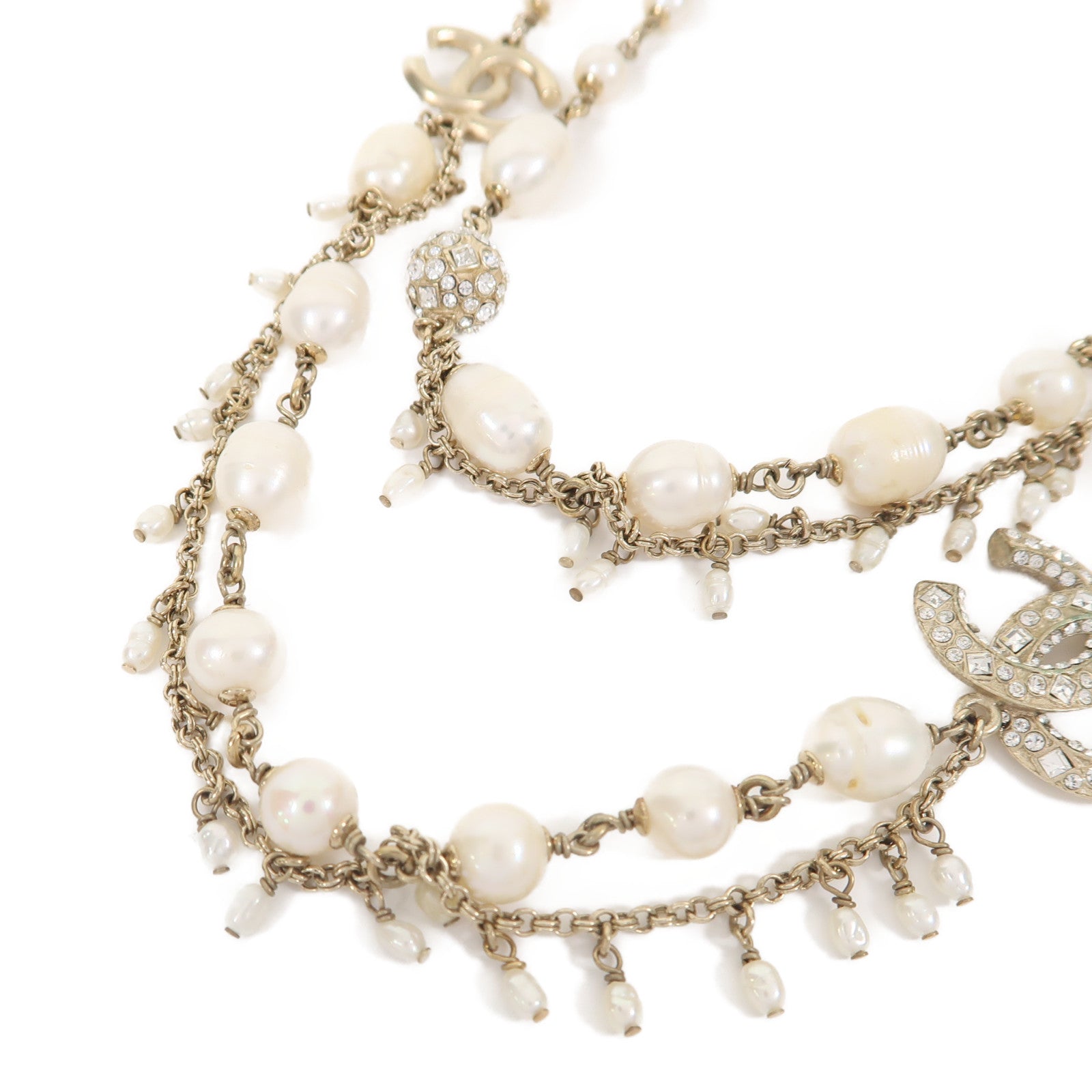 CHANEL 金屬Necklace項鍊金色