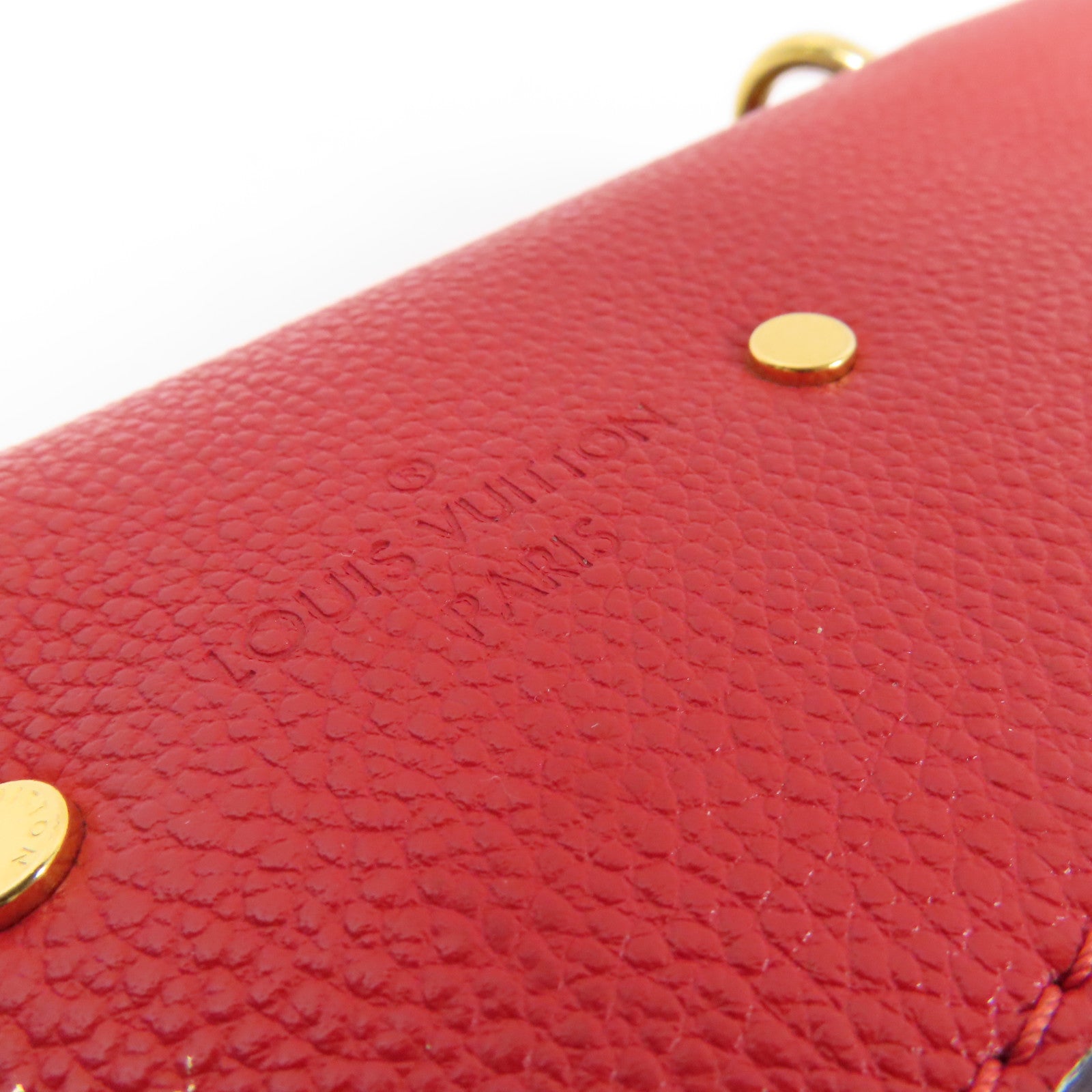 LOUIS VUITTON LV GHW Saint Placide Shoulder Bag M43713 Monogram Brown/Red