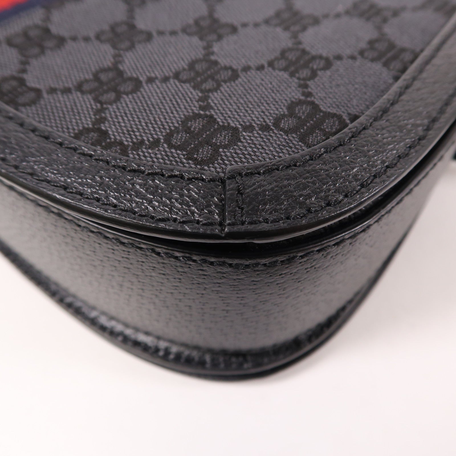 BALENCIAGA SHW The Hacker Project Shoulder Bag 680121 1000R Canvas Black