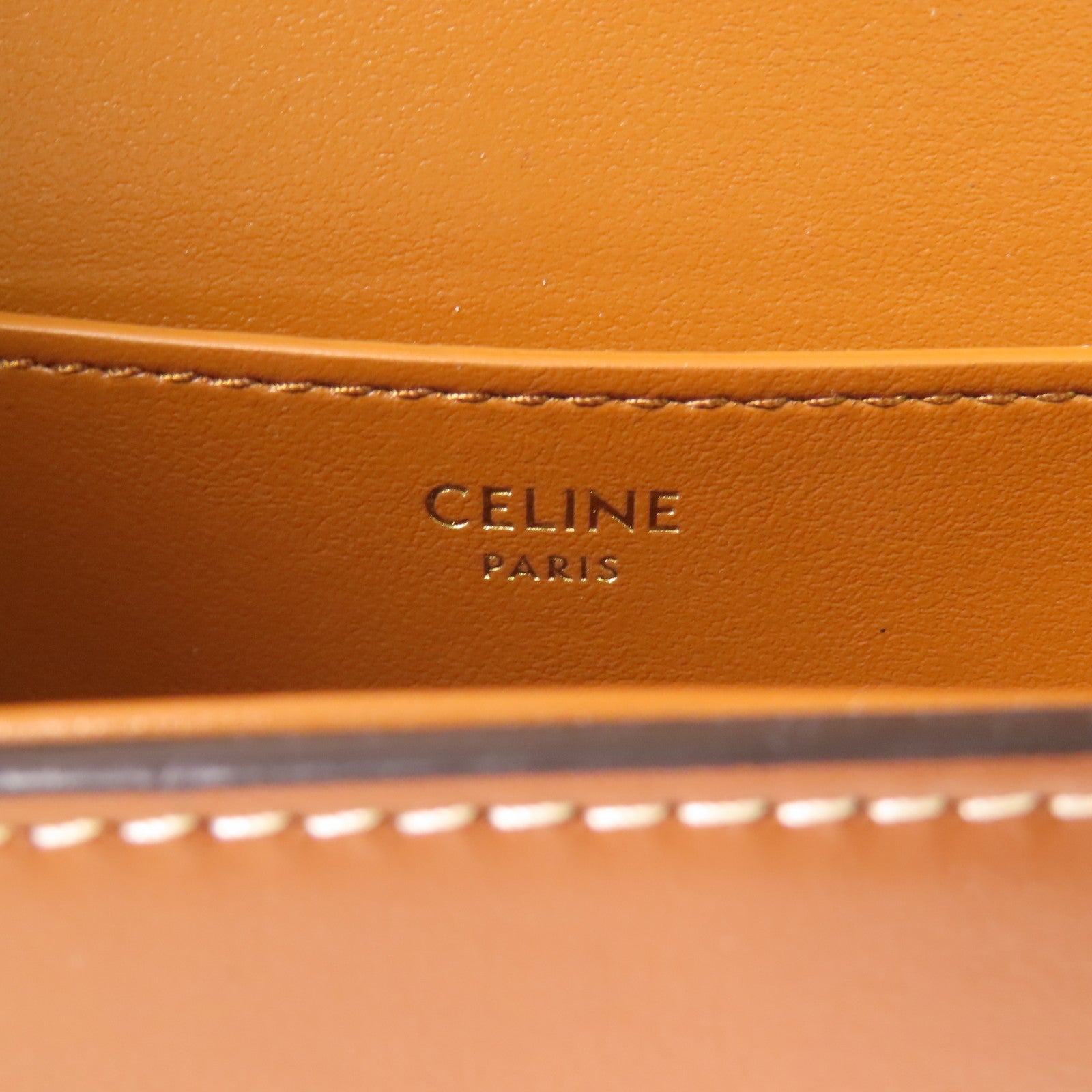 CELINE 牛皮皮革Tabou Clutch on Strap金扣手挽肩背兩用袋