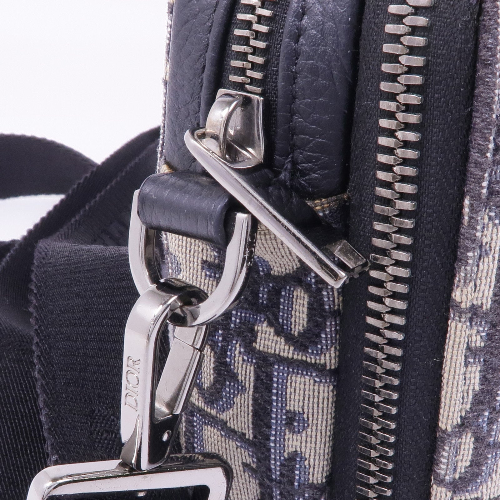 Dior 帆布Shoulder Bag銀扣肩背袋