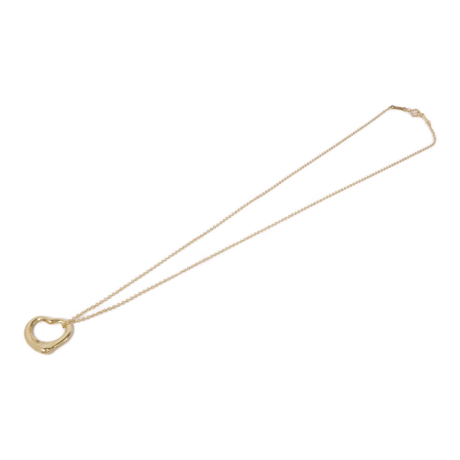 TIFFANY＆CO 18K黃金Open Heart Necklace項鍊