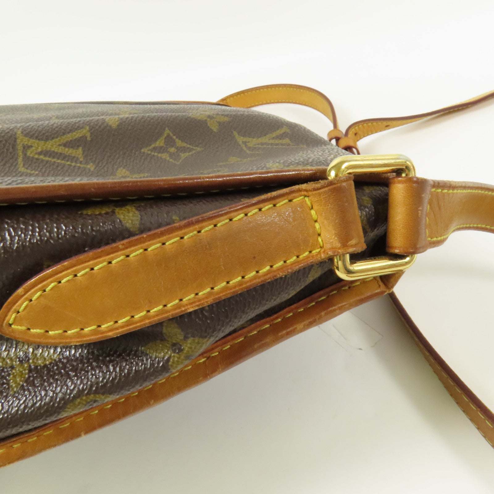 LOUIS VUITTON Monogram Menilmontant MM金扣肩背袋棕色