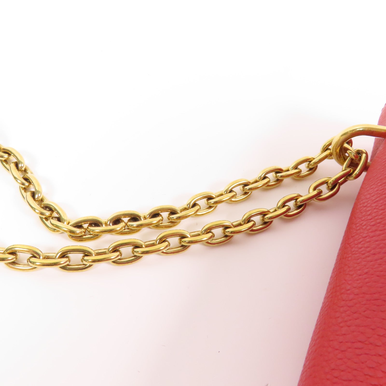 LOUIS VUITTON LV GHW Saint Placide Shoulder Bag M43713 Monogram Brown/Red