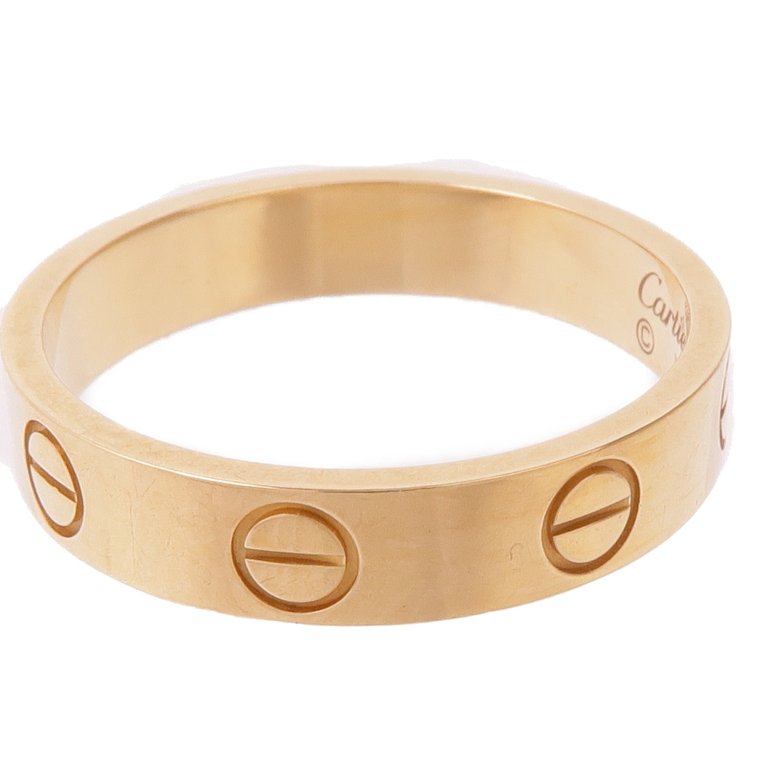 CARTIER 18K黄金Mini Love Ring戒指Cartier#50/US#5.25