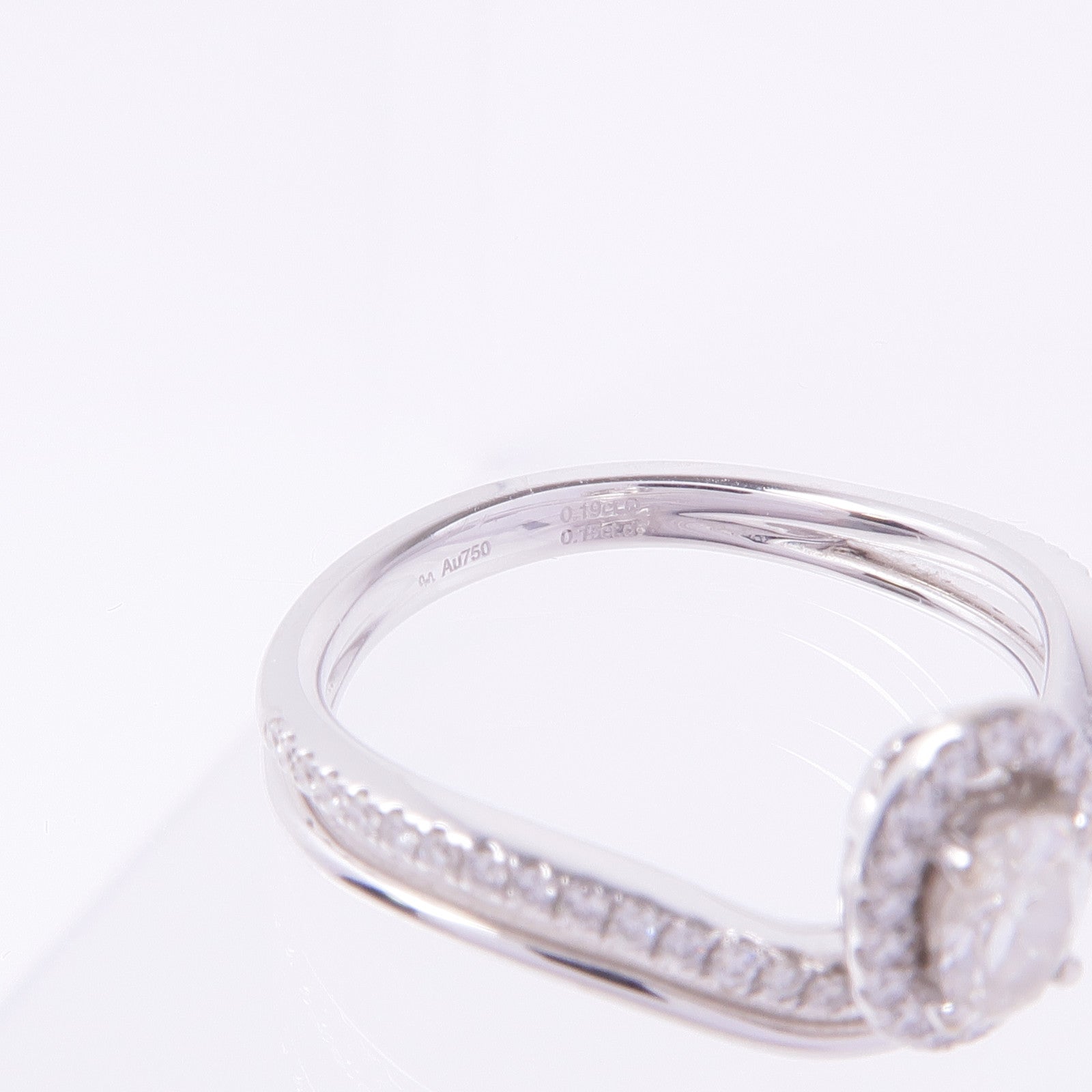 JEWELRY 【激減優惠】18K白金Diamond Ring鑽石戒指US#5.5