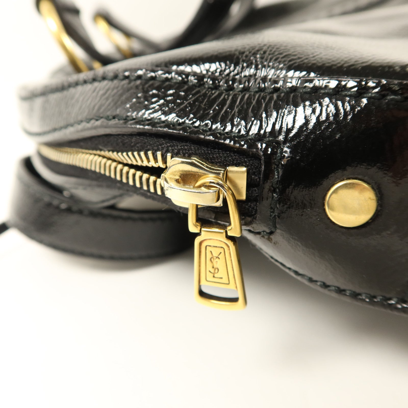 YVES SAINT LAURENT 漆皮皮革Muse Shoulder Bag肩背袋