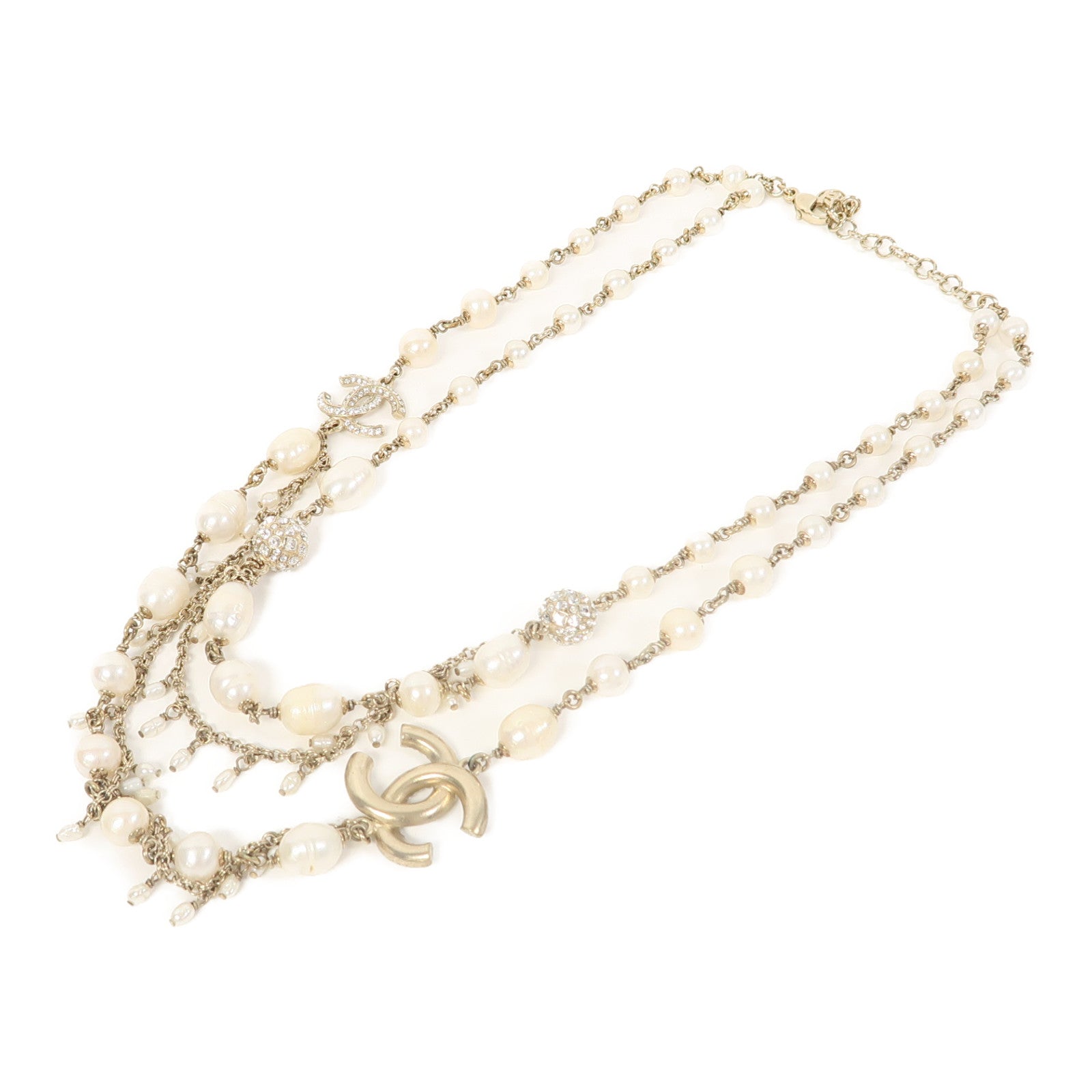 CHANEL 金屬Necklace項鍊金色