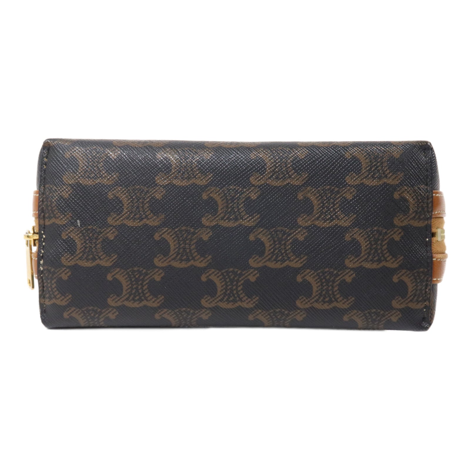 CELINE 塗層帆布Clutch With Chain鏈帶肩背袋