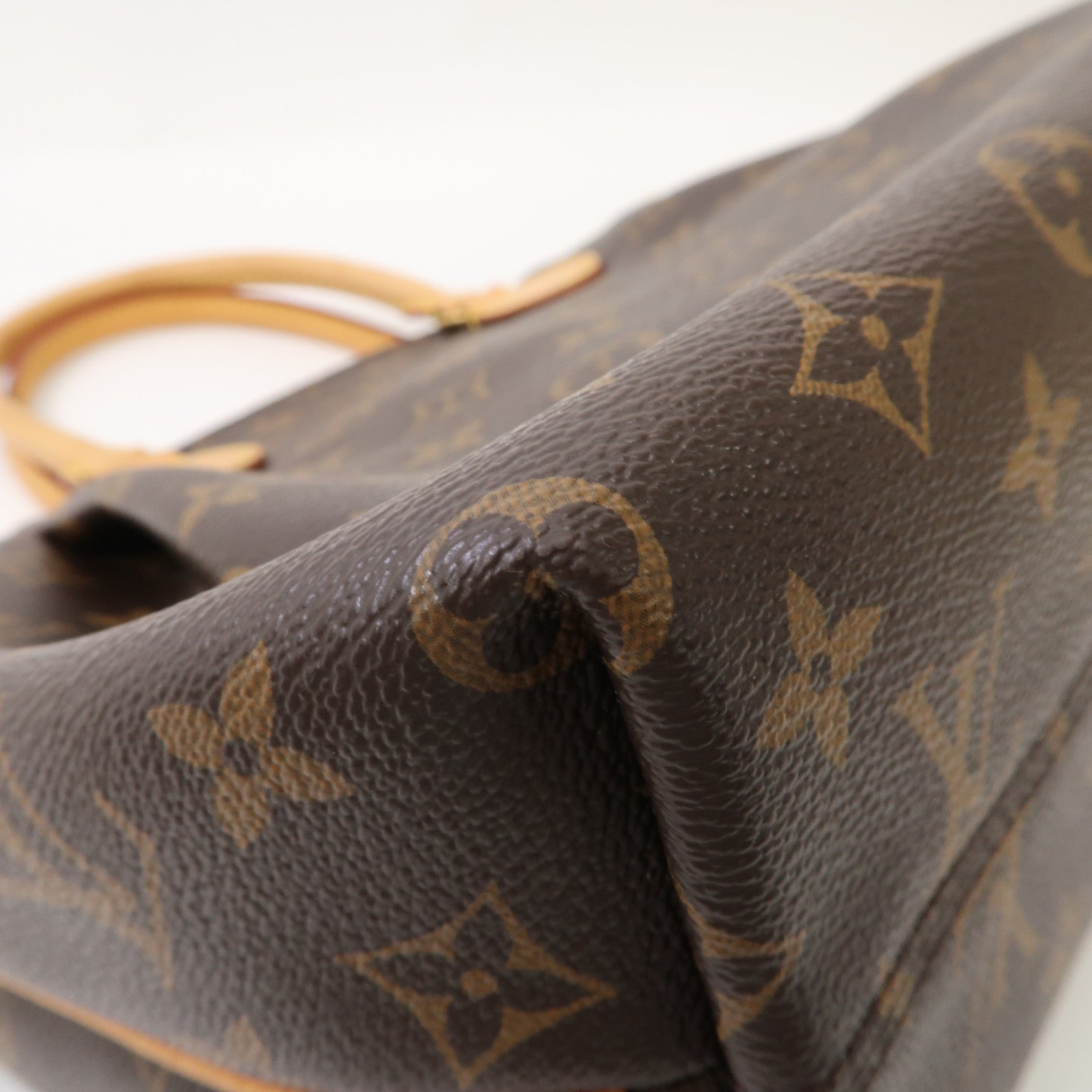 LOUIS VUITTON Monogram Turenne PM金扣手挽肩背兩用袋棕色