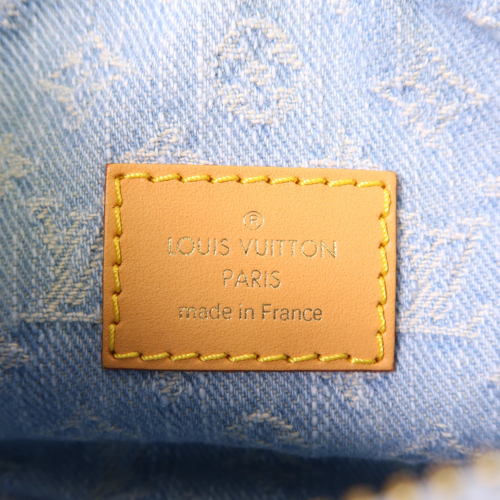 LOUIS VUITTON LV GHW Loop Chain 2 Way Shoulder Bag M24846 Monogram Denim Blue