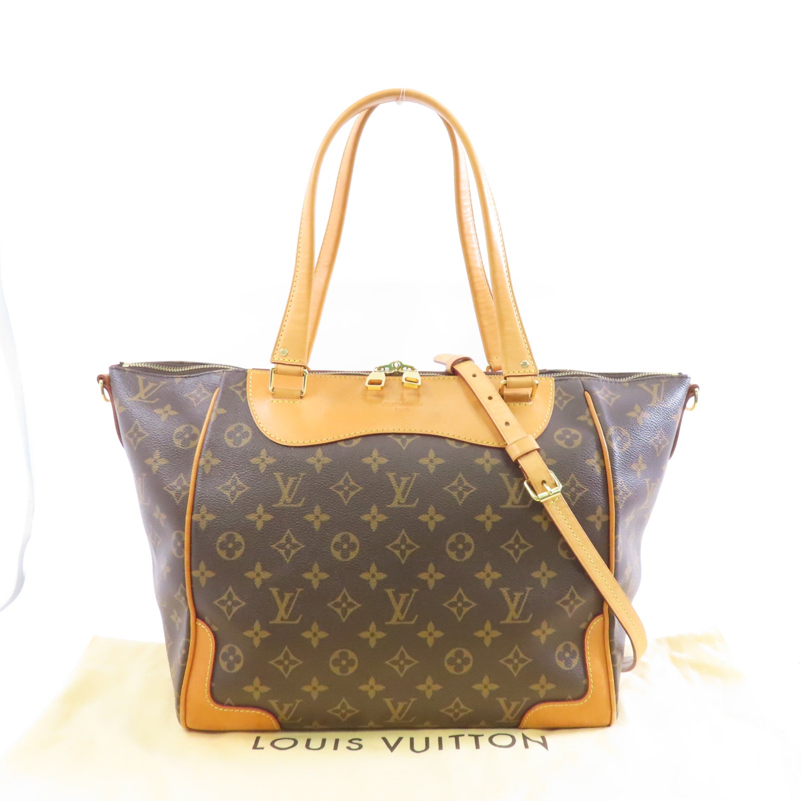 LOUIS VUITTON 【激減優惠】Monogram Estrela MM金扣手挽肩背兩用袋啡色