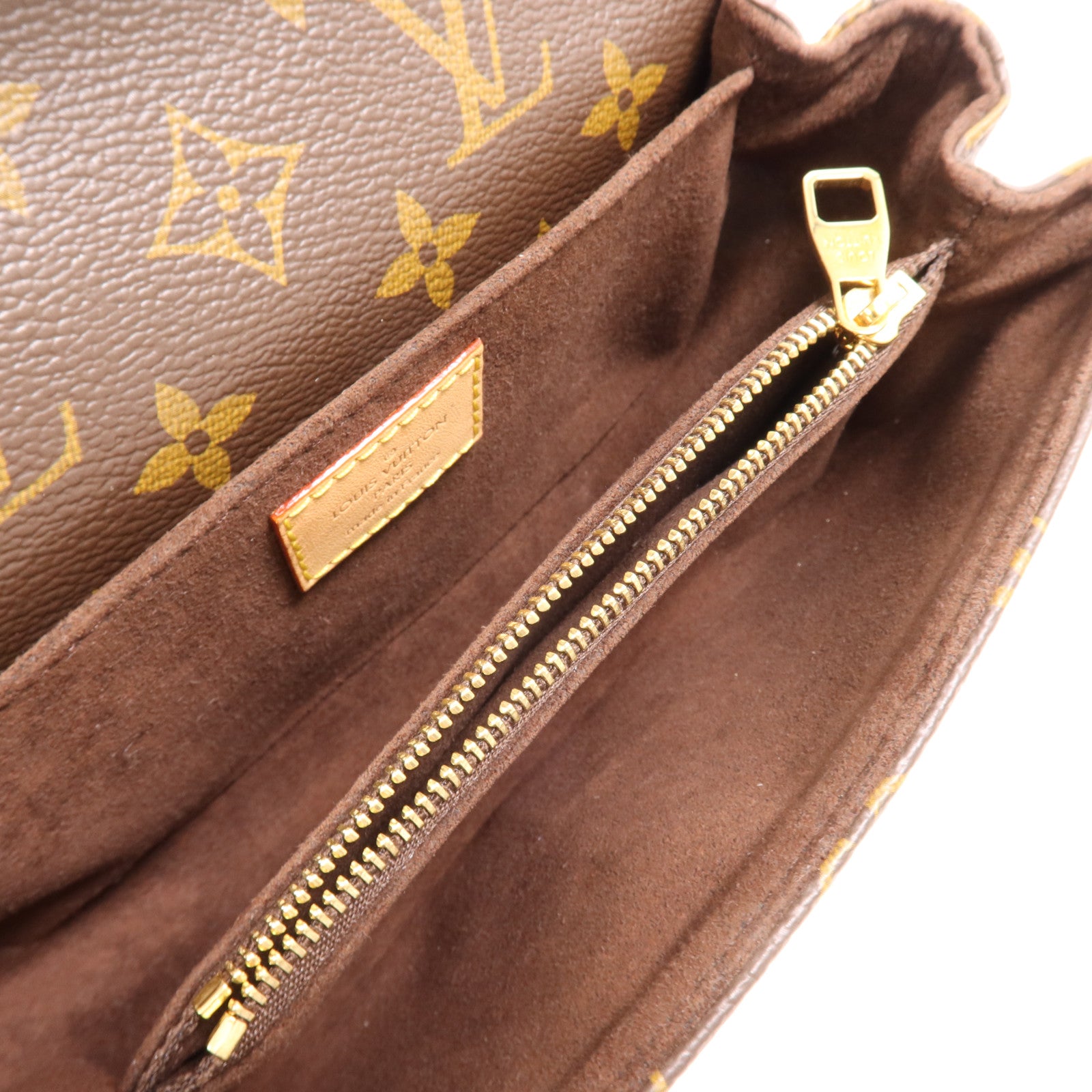 LOUIS VUITTON Monogram Pochette Metis East West金扣手挽肩背兩用袋