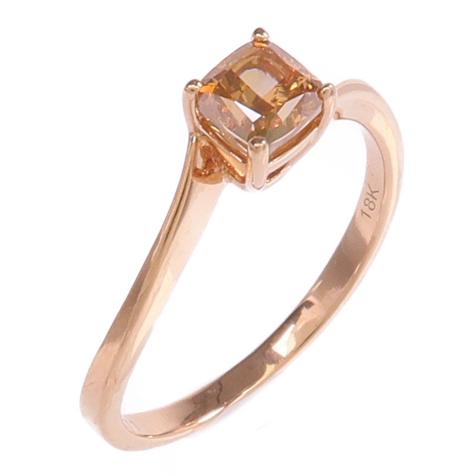 JEWELRY 18K玫瑰金Diamond Ring鑽石戒指US#7.75