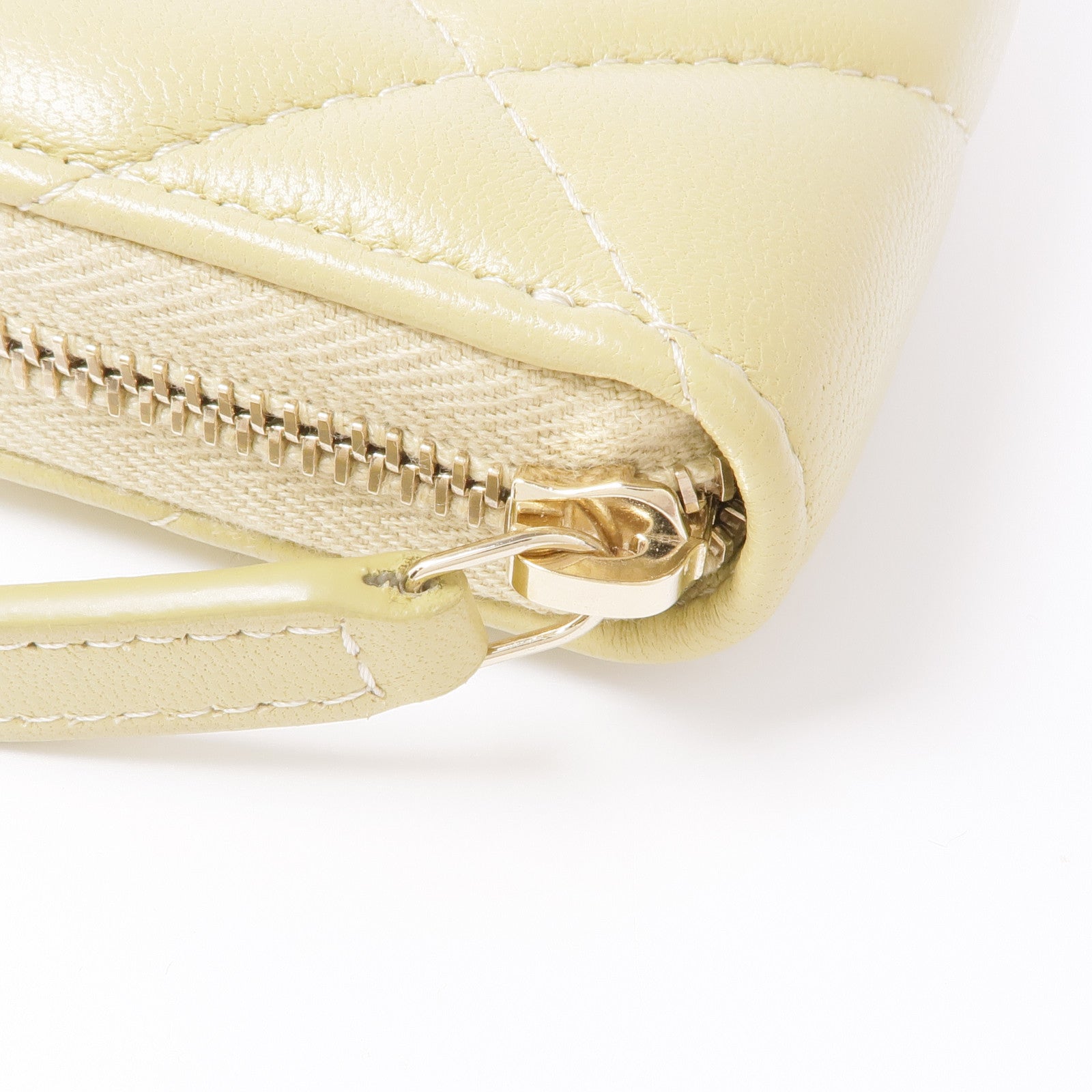 CHANEL 羊皮皮革C19 Zipper Coin Purse銀扣零錢包