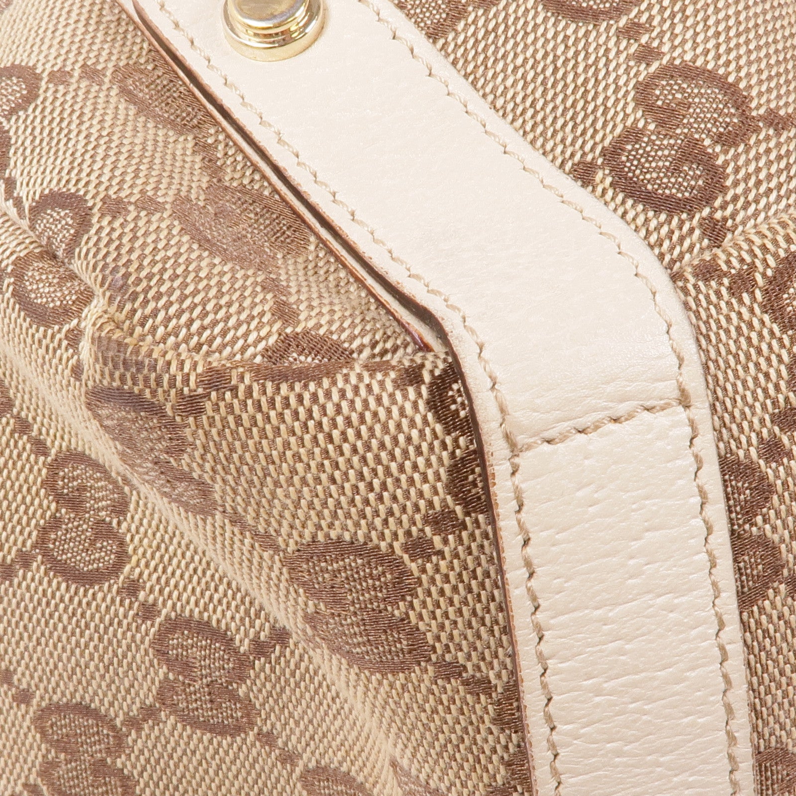 GUCCI 帆布Tote Bag金扣手挽袋