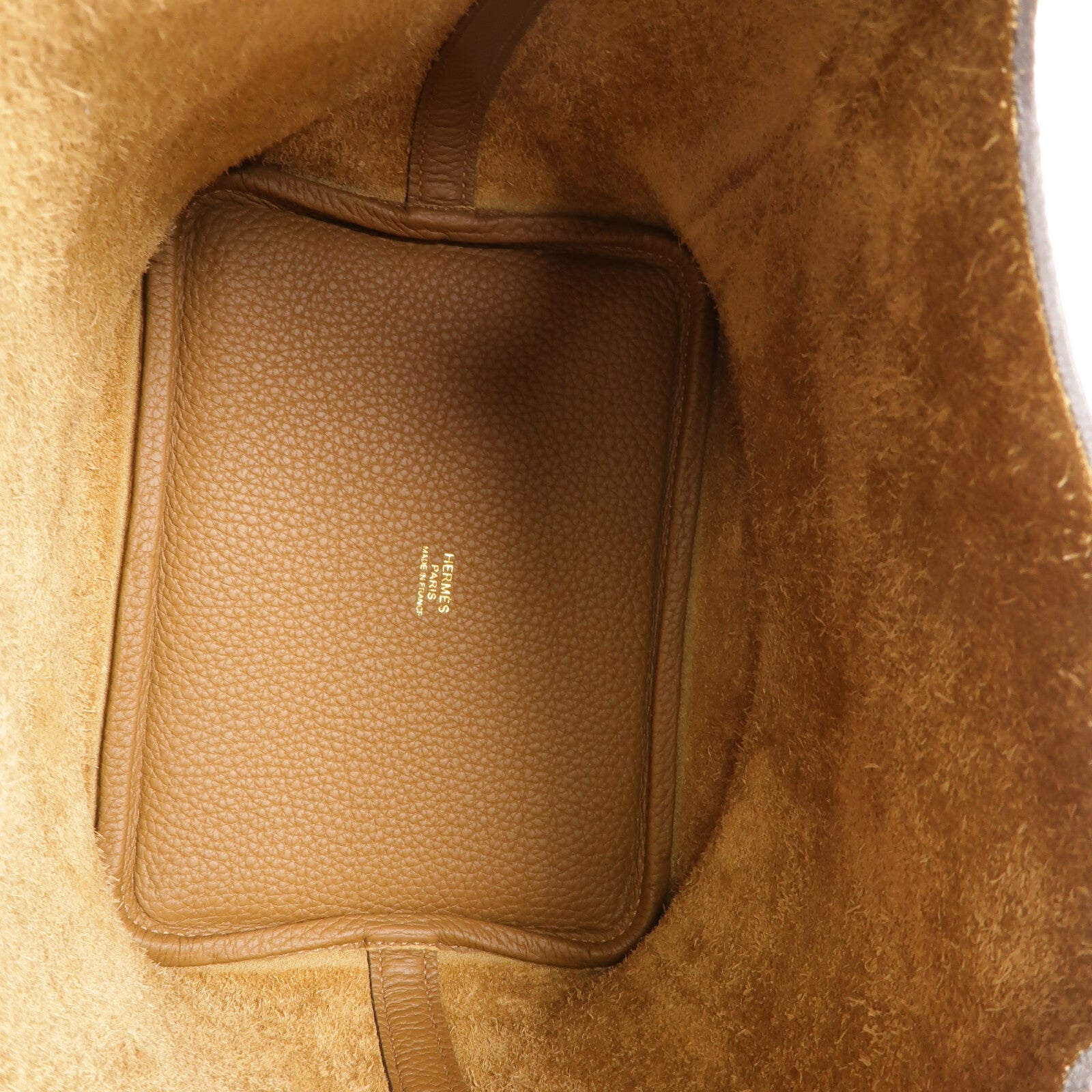 HERMES Clemence皮革 Picotin PM手挽袋Alezan