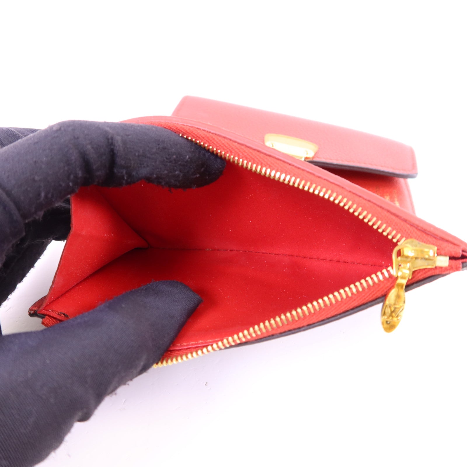 LOUIS VUITTON Monogram Pallas Compact Wallet金扣錢包