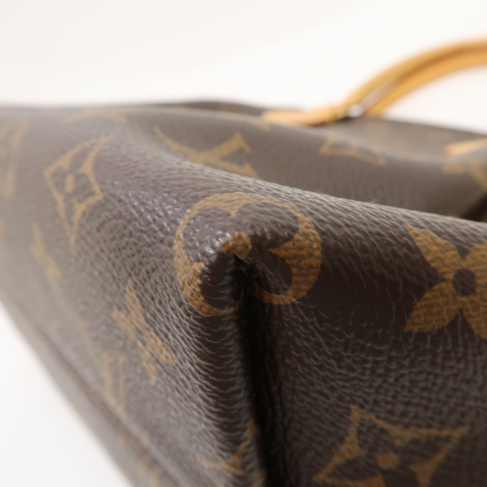 LOUIS VUITTON Monogram Turenne PM金扣手挽肩背兩用袋棕色