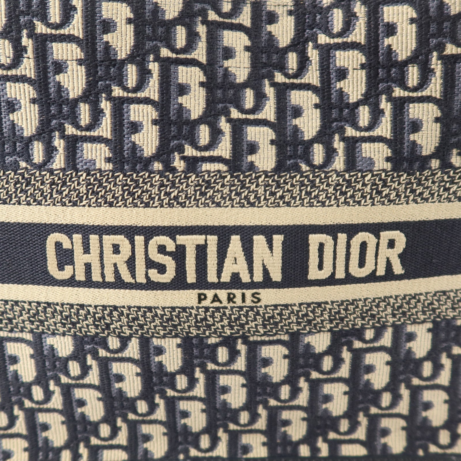 Dior Oblique帆布Book Tote金扣手挽肩背兩用袋