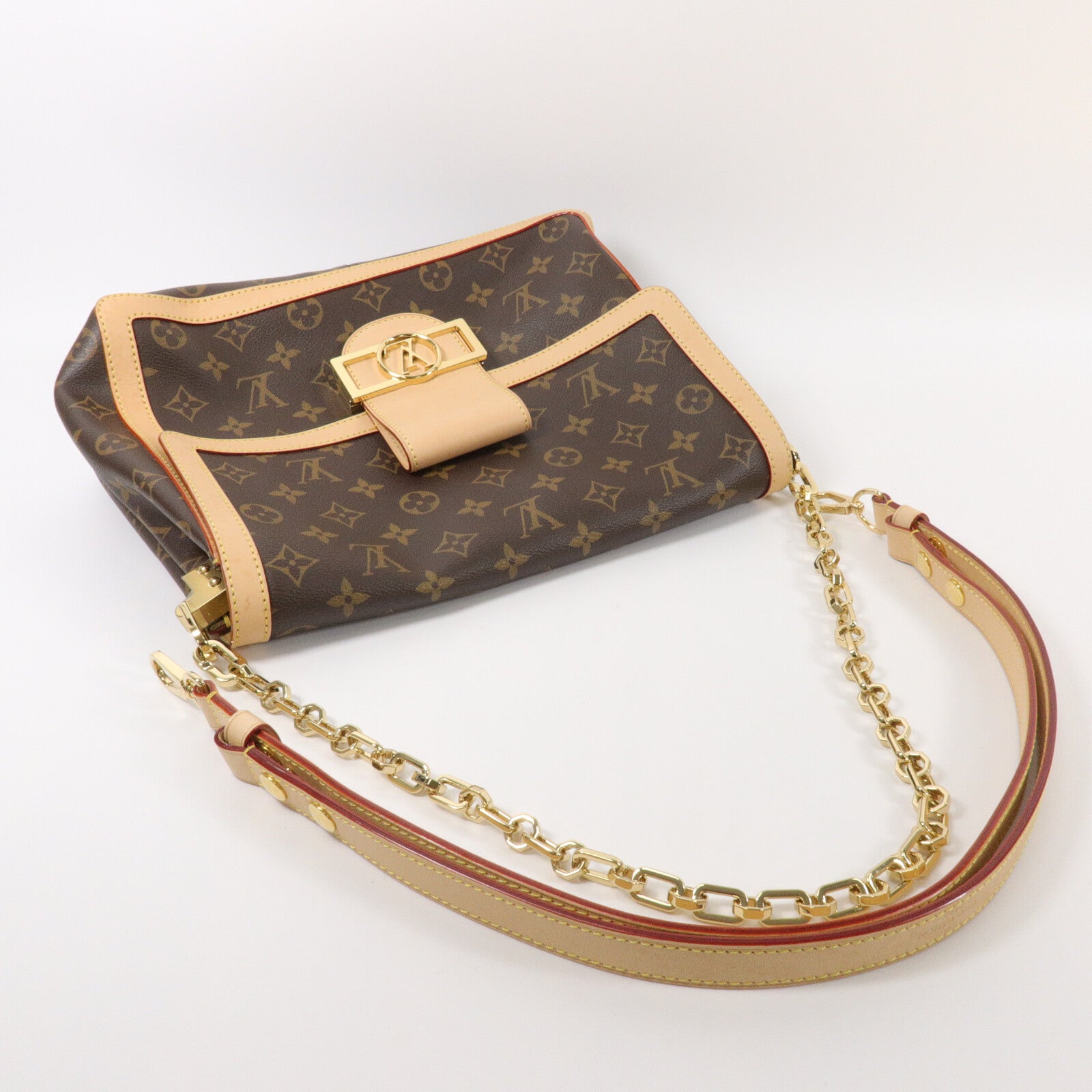 LOUIS VUITTON Monogram Dauphine Soft GM手挽肩背兩用袋
