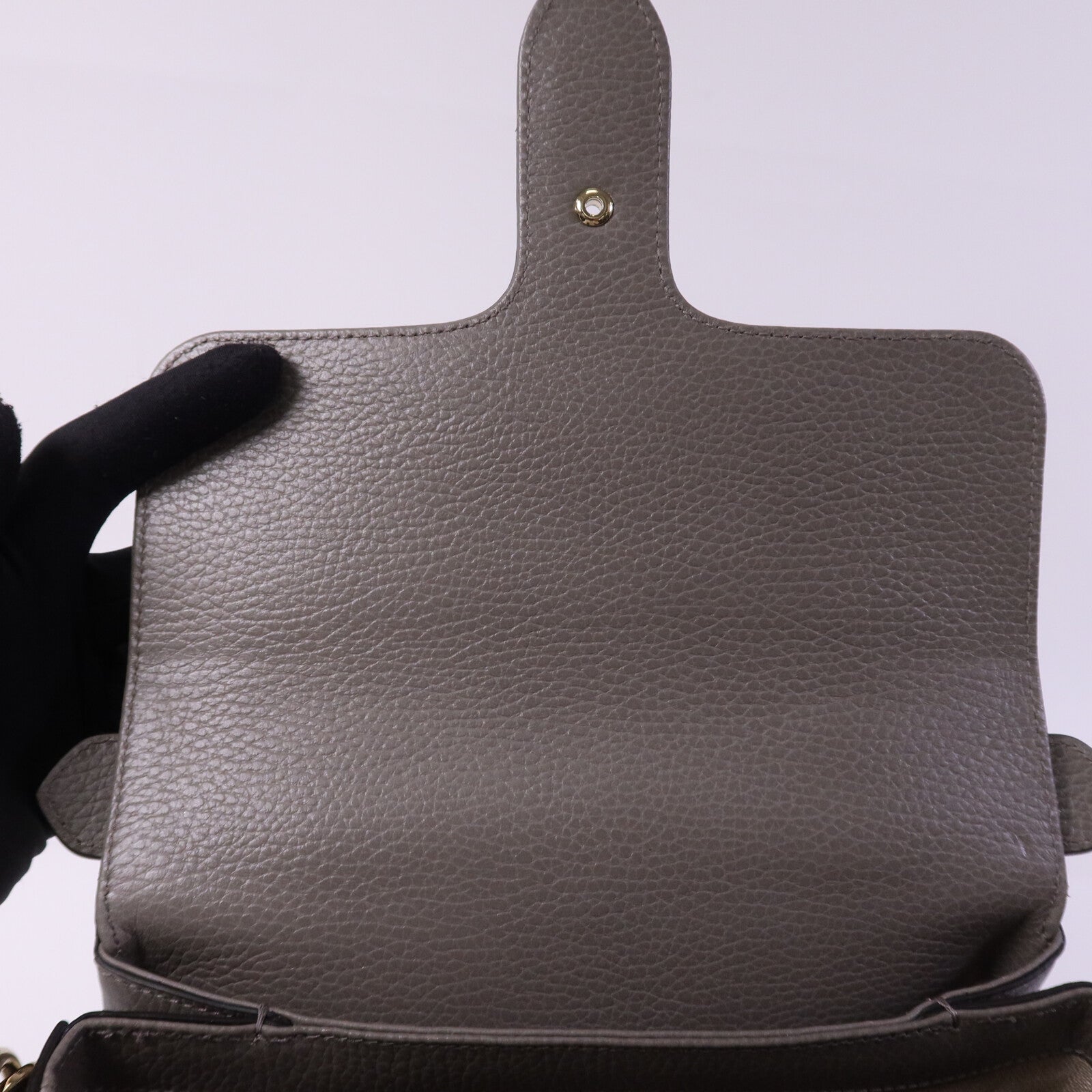 GUCCI 牛皮皮革Interlocking G Chain Bag金扣鏈帶肩背袋