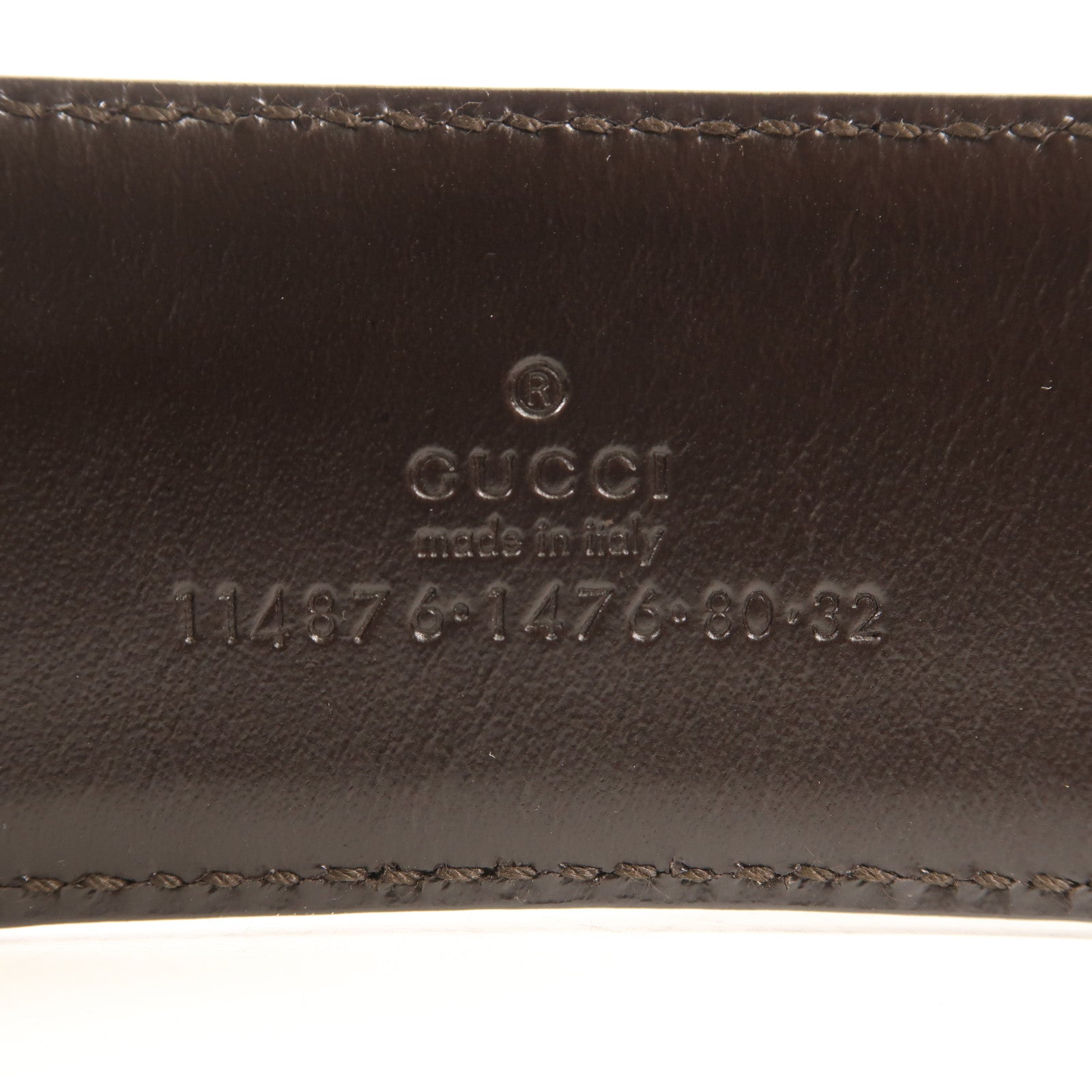 GUCCI 帆布Supreme Belt銀扣皮帶