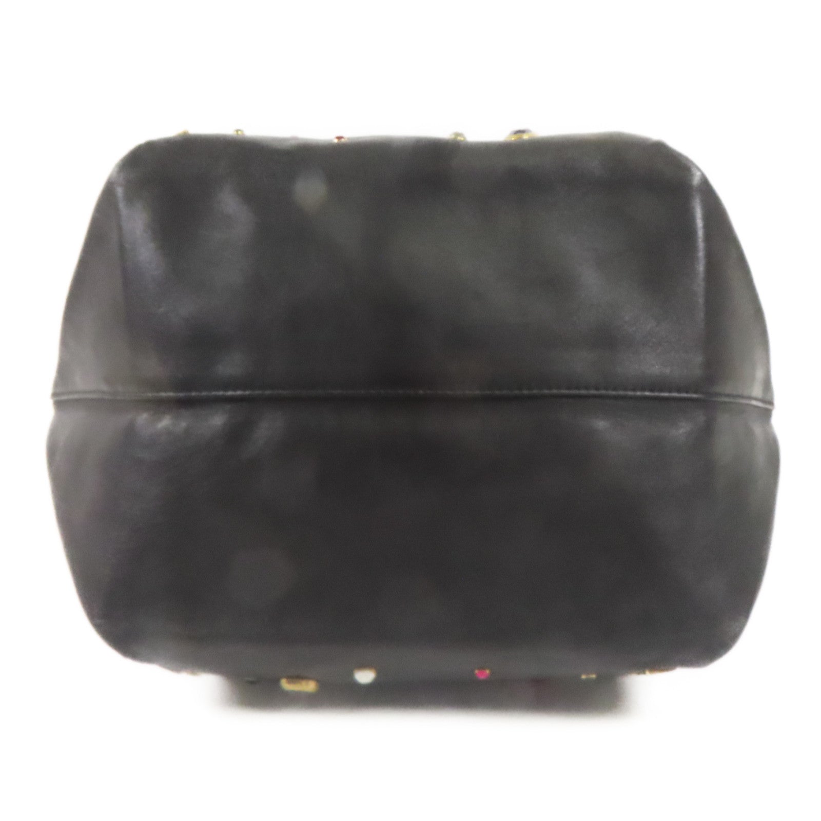 SAINT LAURENT 羊皮皮革Shoulder Bag金扣肩背袋黑色
