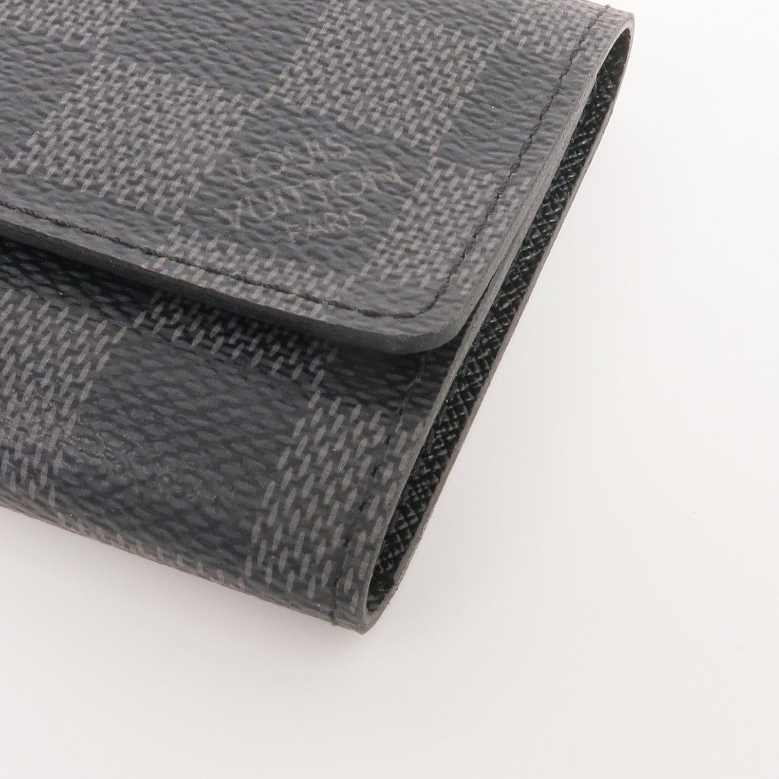 LOUIS VUITTON Damier Graphite Porte Cles Voiture銀扣鎖匙包