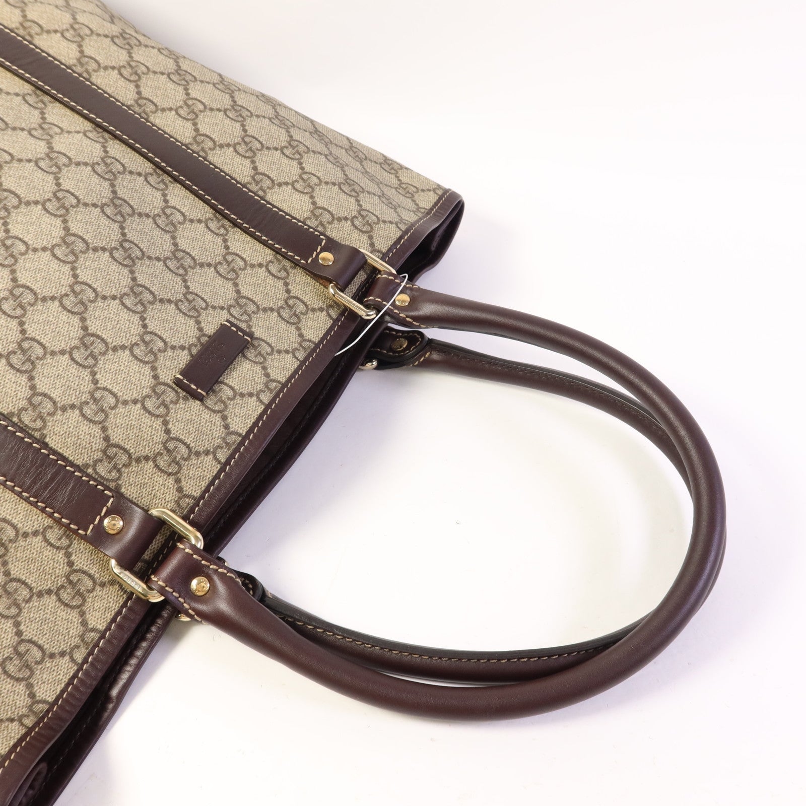 GUCCI 塗層帆布Tote Bag金扣手挽袋