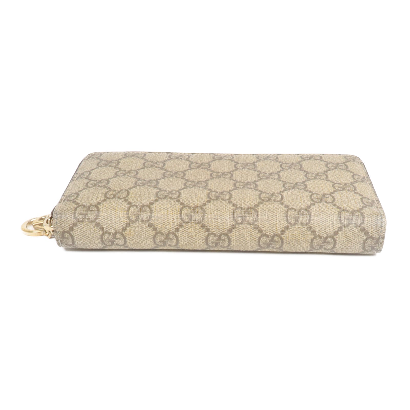 GUCCI 塗層帆布Long Wallet金扣長錢包