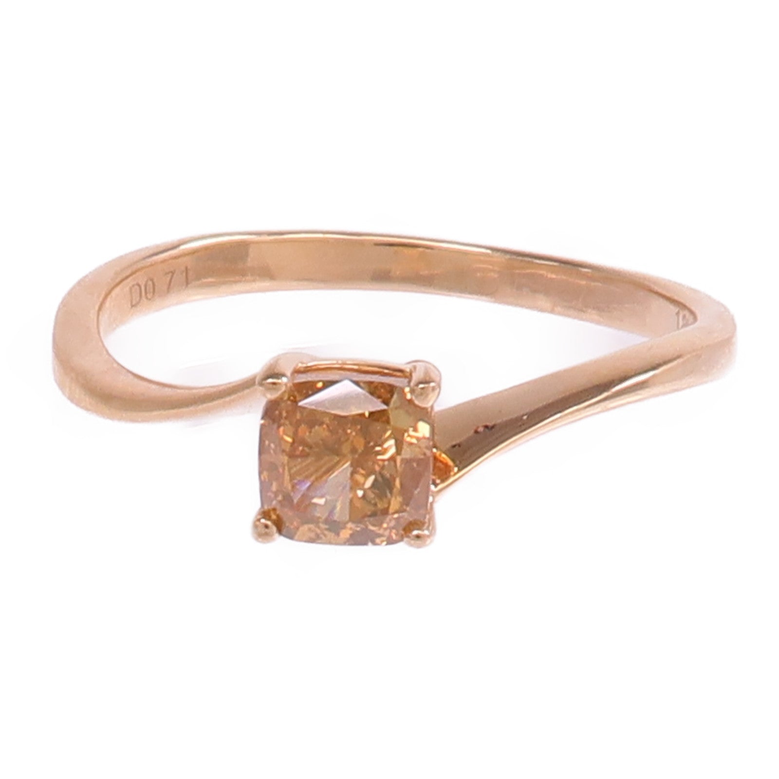 JEWELRY 18K玫瑰金Diamond Ring鑽石戒指US#7.75