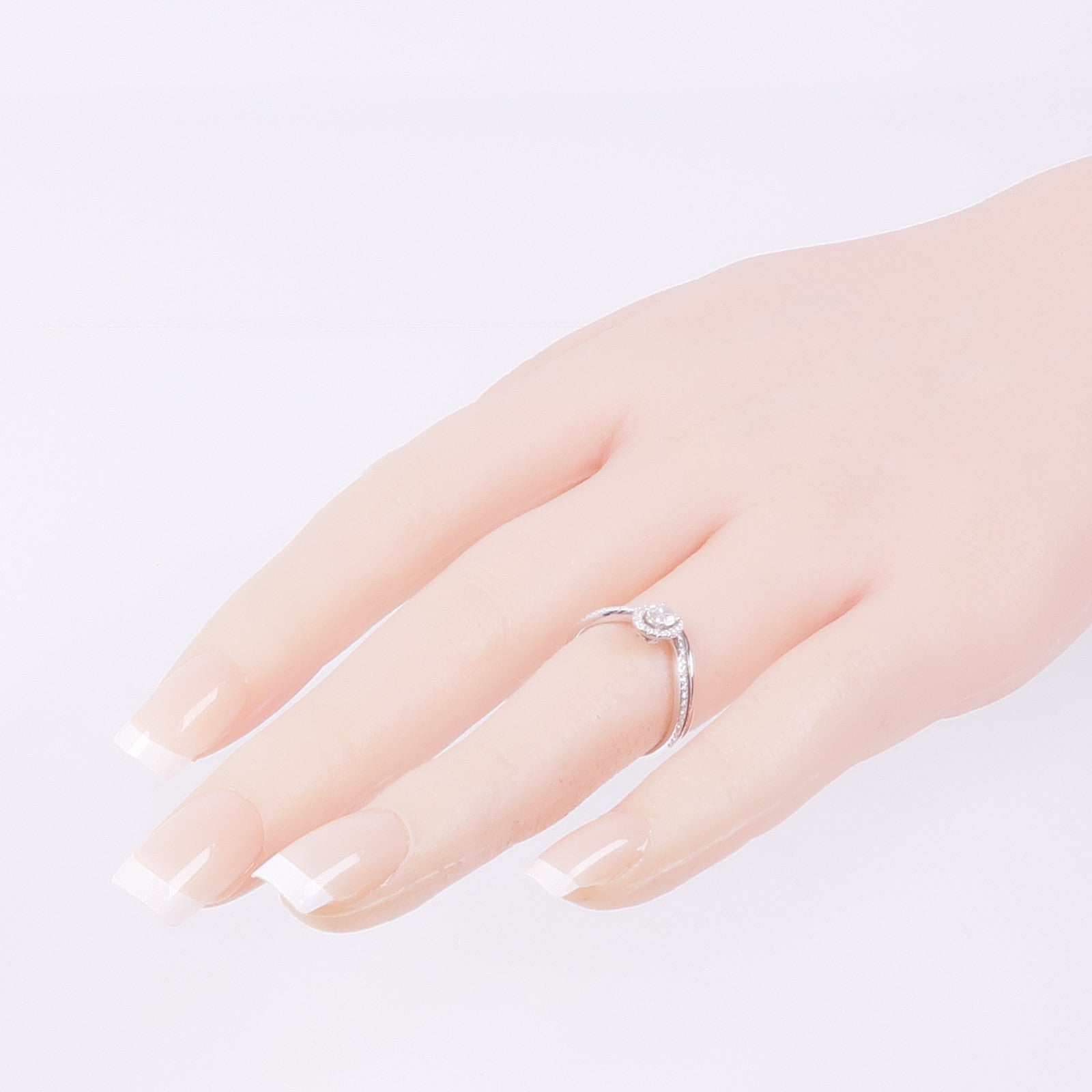JEWELRY 【激減優惠】18K白金Diamond Ring鑽石戒指US#5.5