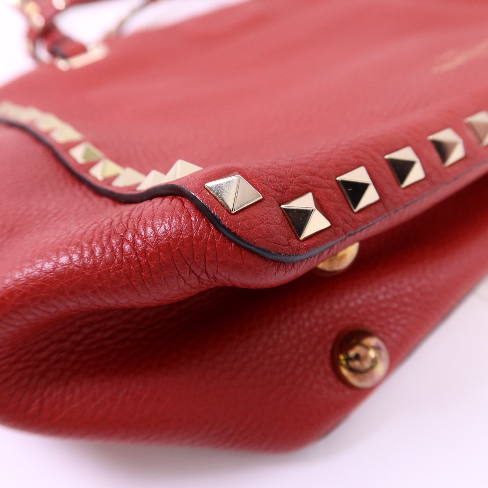 Valentino 牛皮皮革Rockstud 2 Way Shoulder Bag金扣手挽肩背兩用袋