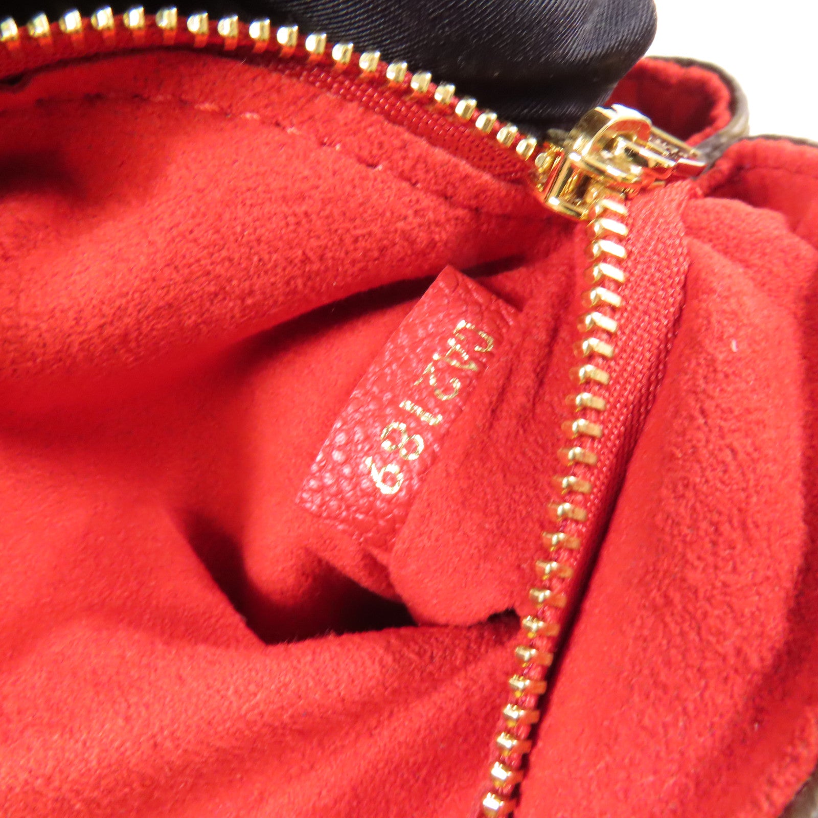 LOUIS VUITTON LV GHW Saint Placide Shoulder Bag M43713 Monogram Brown/Red