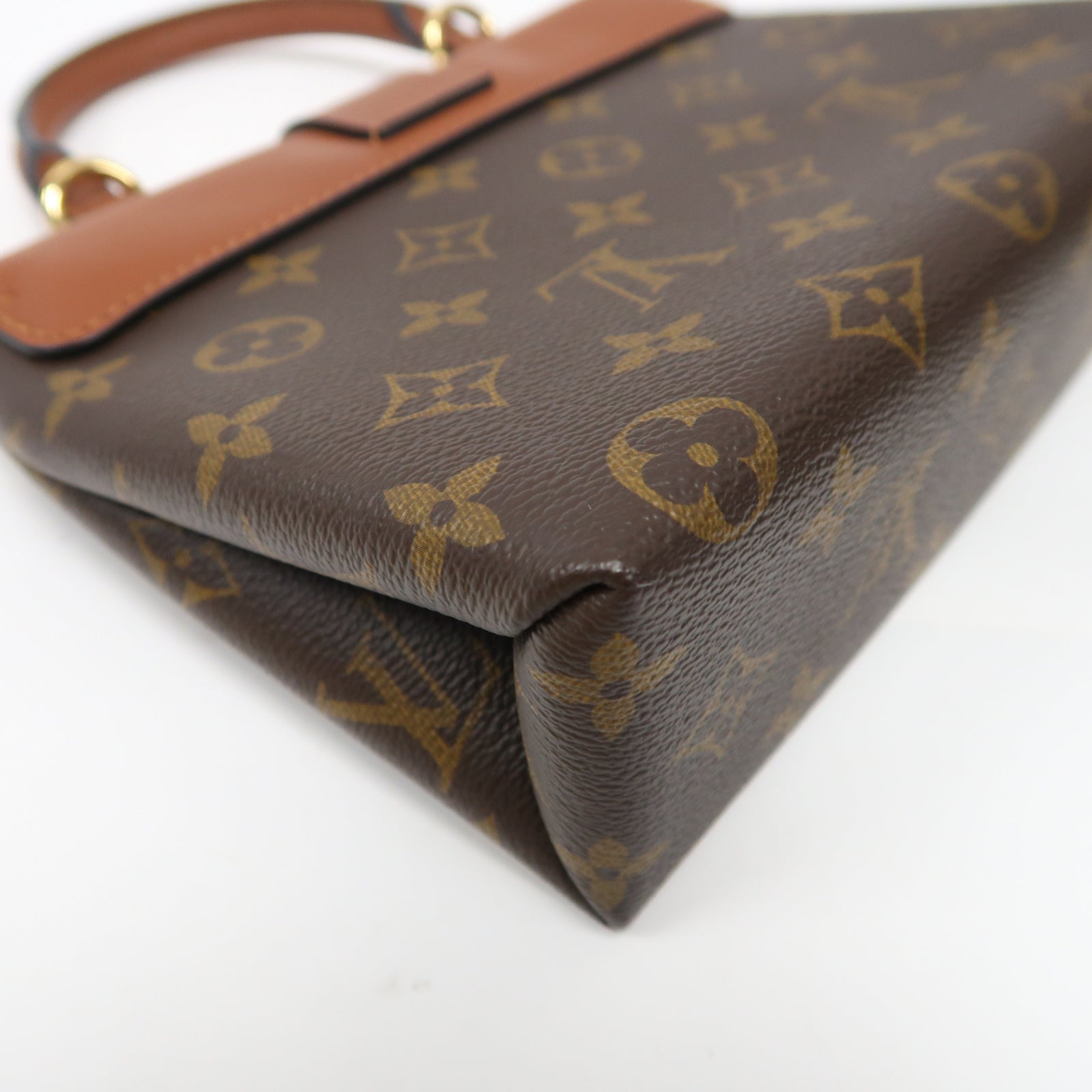 LOUIS VUITTON Monogram Locky BB金扣手挽肩背兩用袋啡色