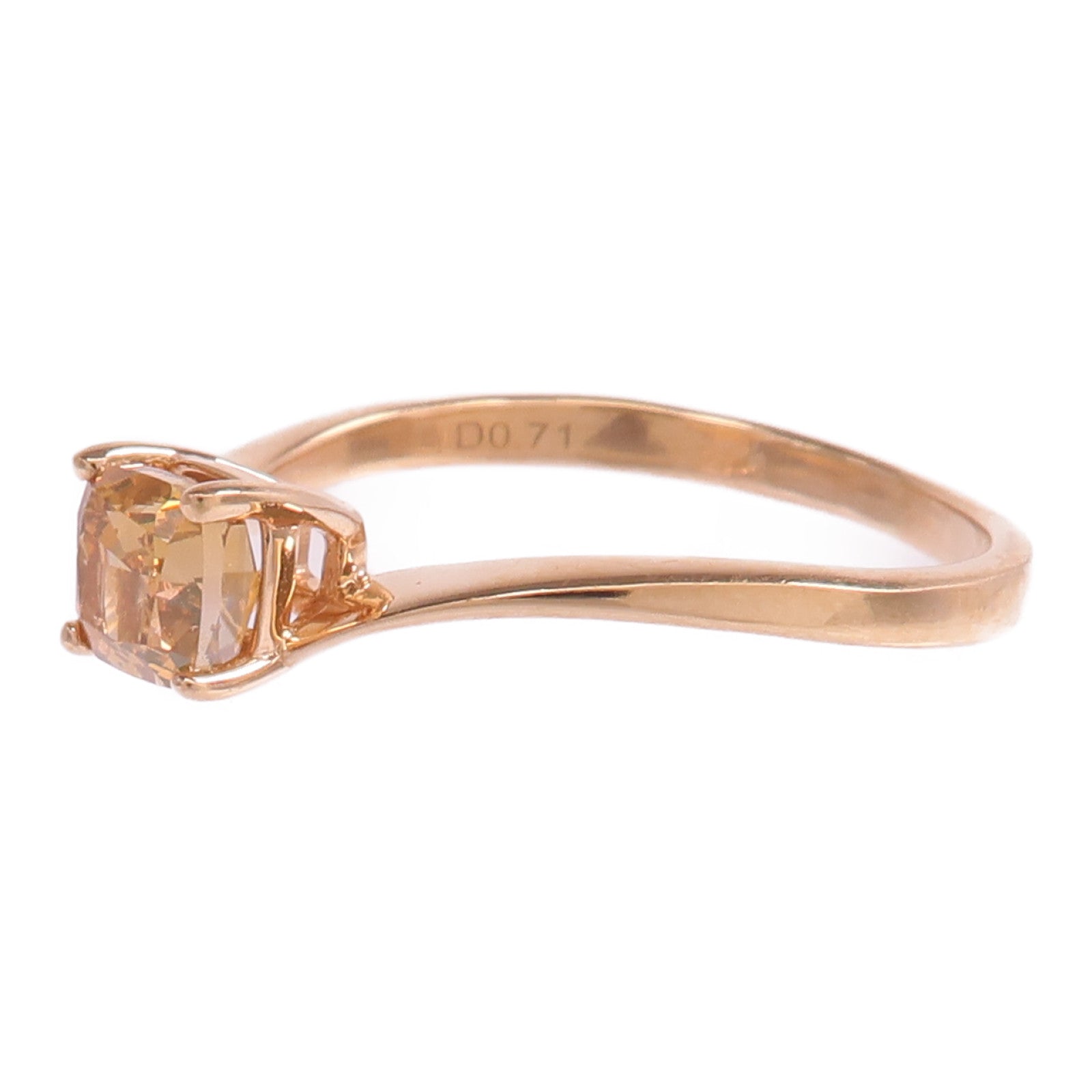 JEWELRY 18K玫瑰金Diamond Ring鑽石戒指US#7.75