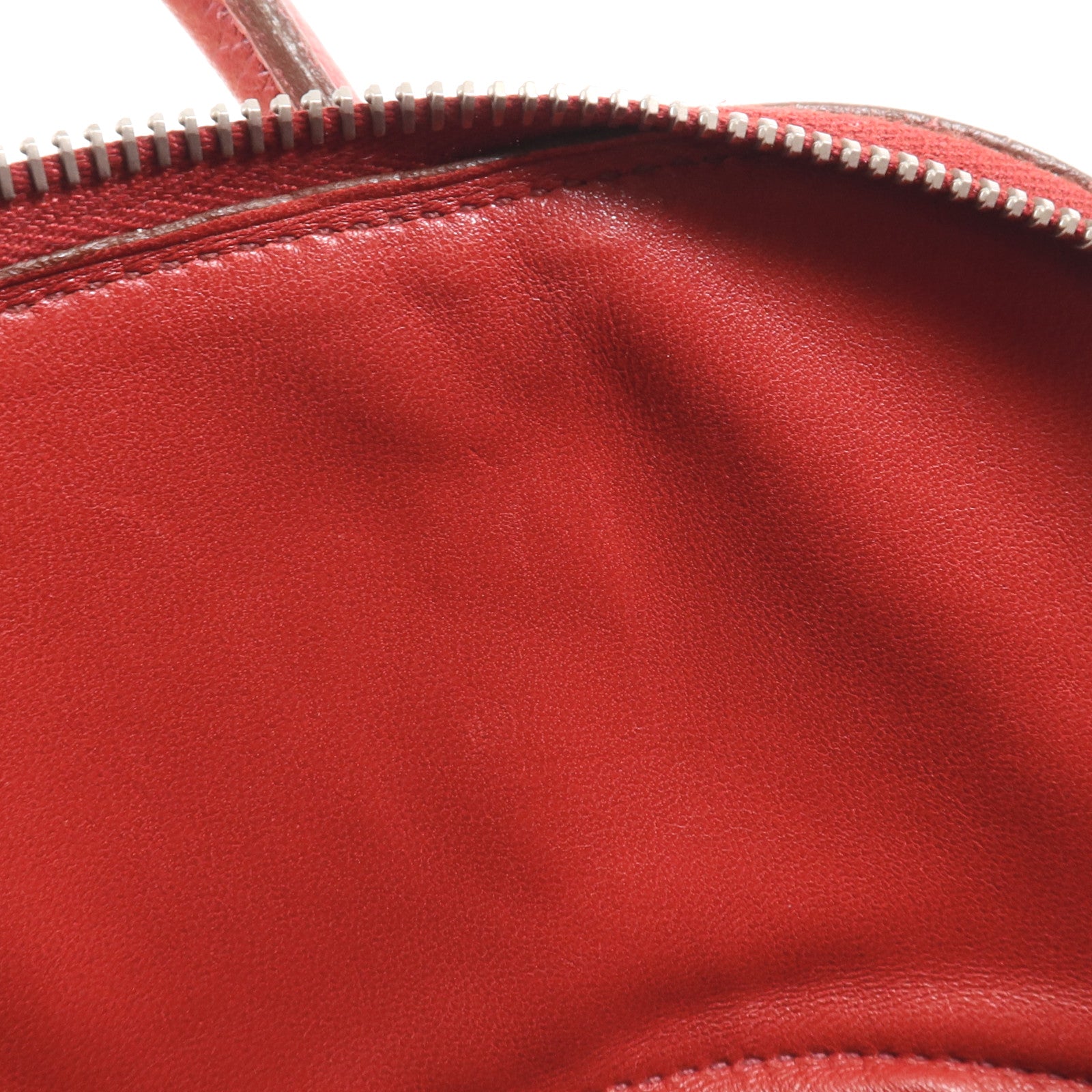 HERMES Clemence皮革Bolide 31銀扣手挽肩背兩用袋Vermillon