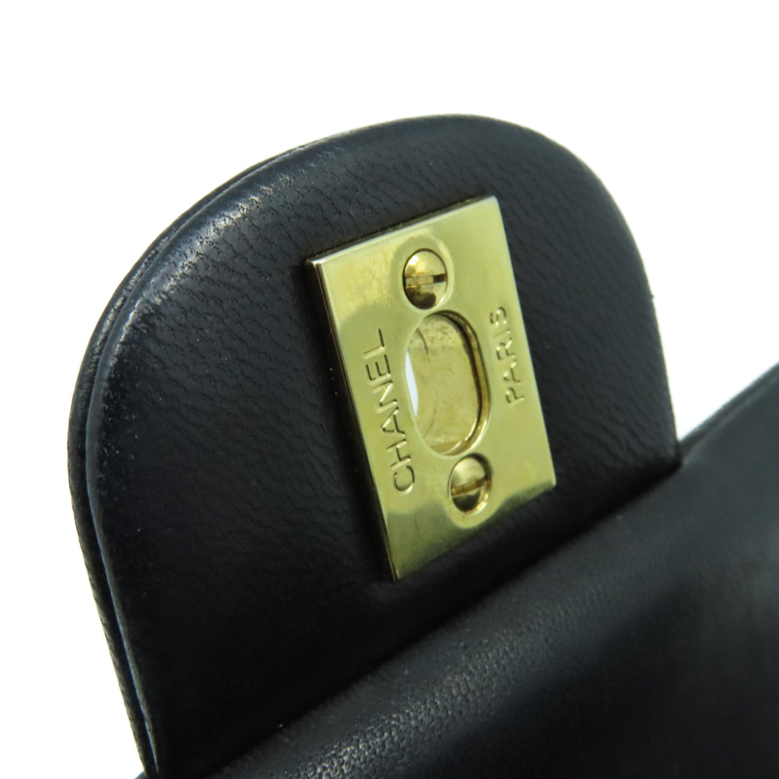 CHANEL 【激減優惠】菱格羊皮皮革Classic Flap Jumbo Chain Shoulder Bag銀扣鏈帶肩背袋黑色
