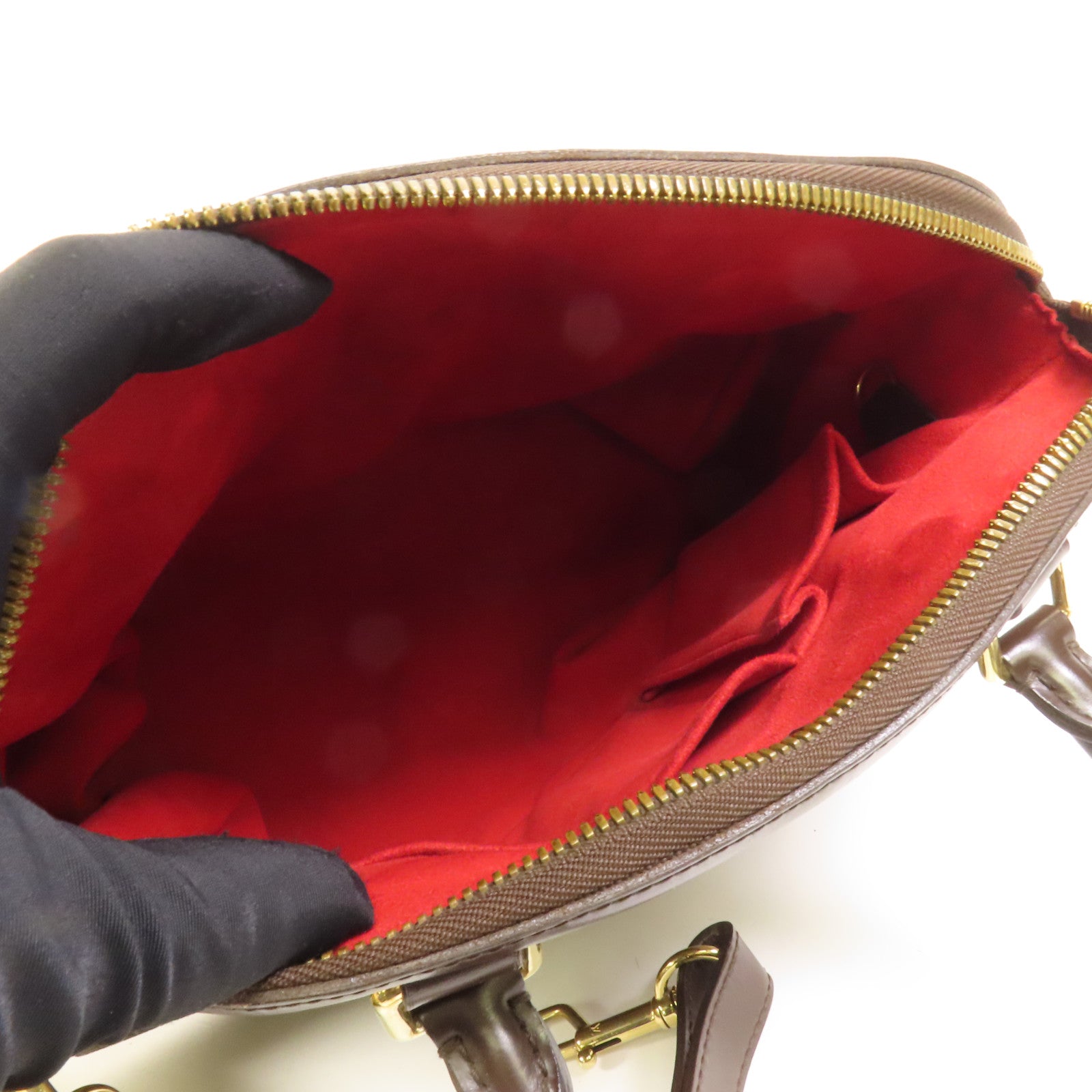 LOUIS VUITTON Damier Trevi PM 金扣手挽肩背兩用袋