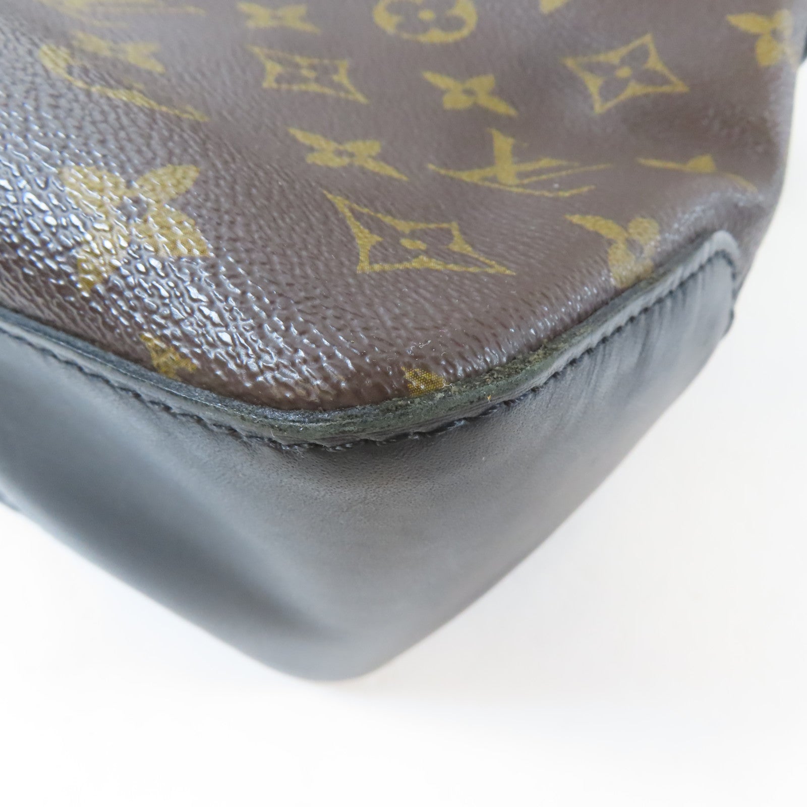 LOUIS VUITTON Monogram Macassar Torres銀扣肩背袋啡色