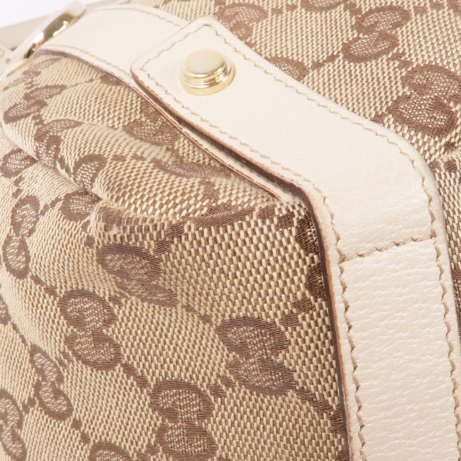 GUCCI 帆布Tote Bag金扣手挽袋