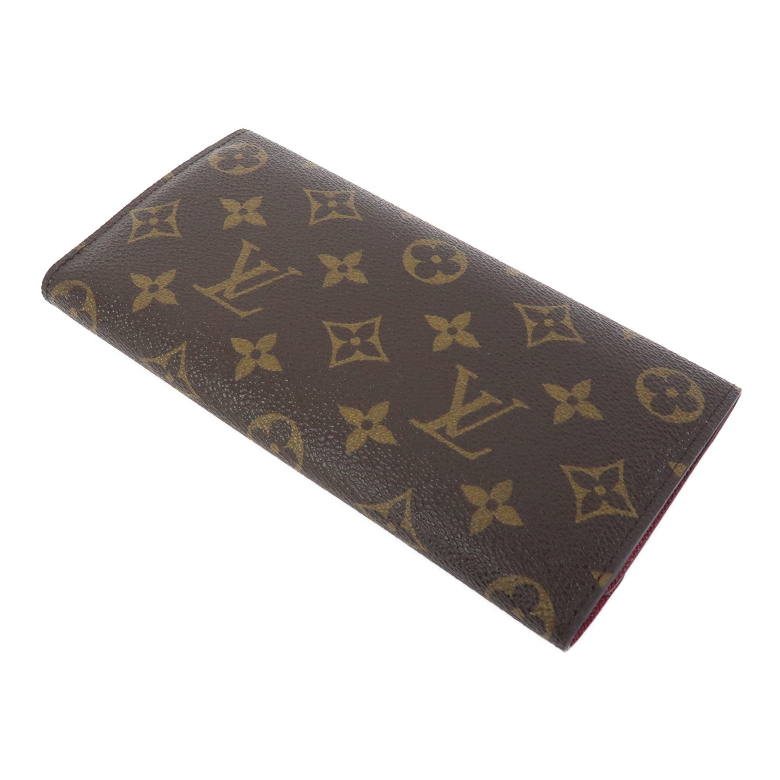 LOUIS VUITTON Monogram Emilie Wallet金扣長錢包啡色