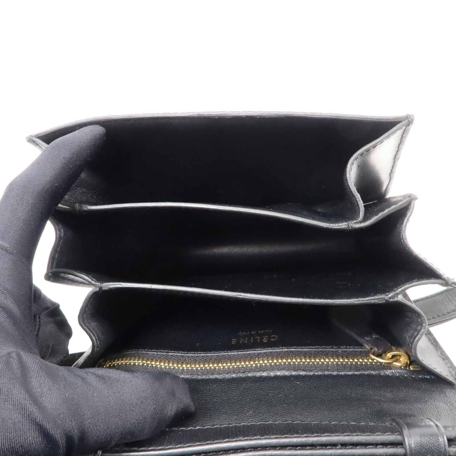 CELINE 魔鬼魚皮革Classic Box Mini肩背袋