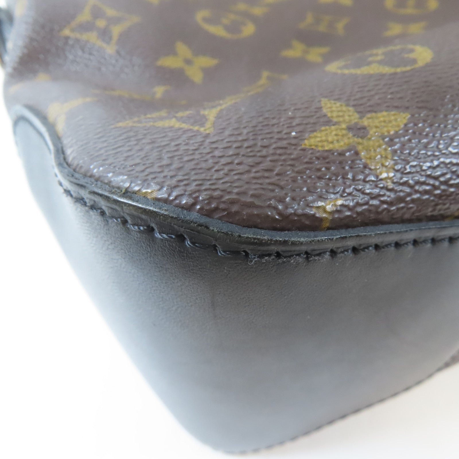 LOUIS VUITTON Monogram Macassar Torres銀扣肩背袋啡色