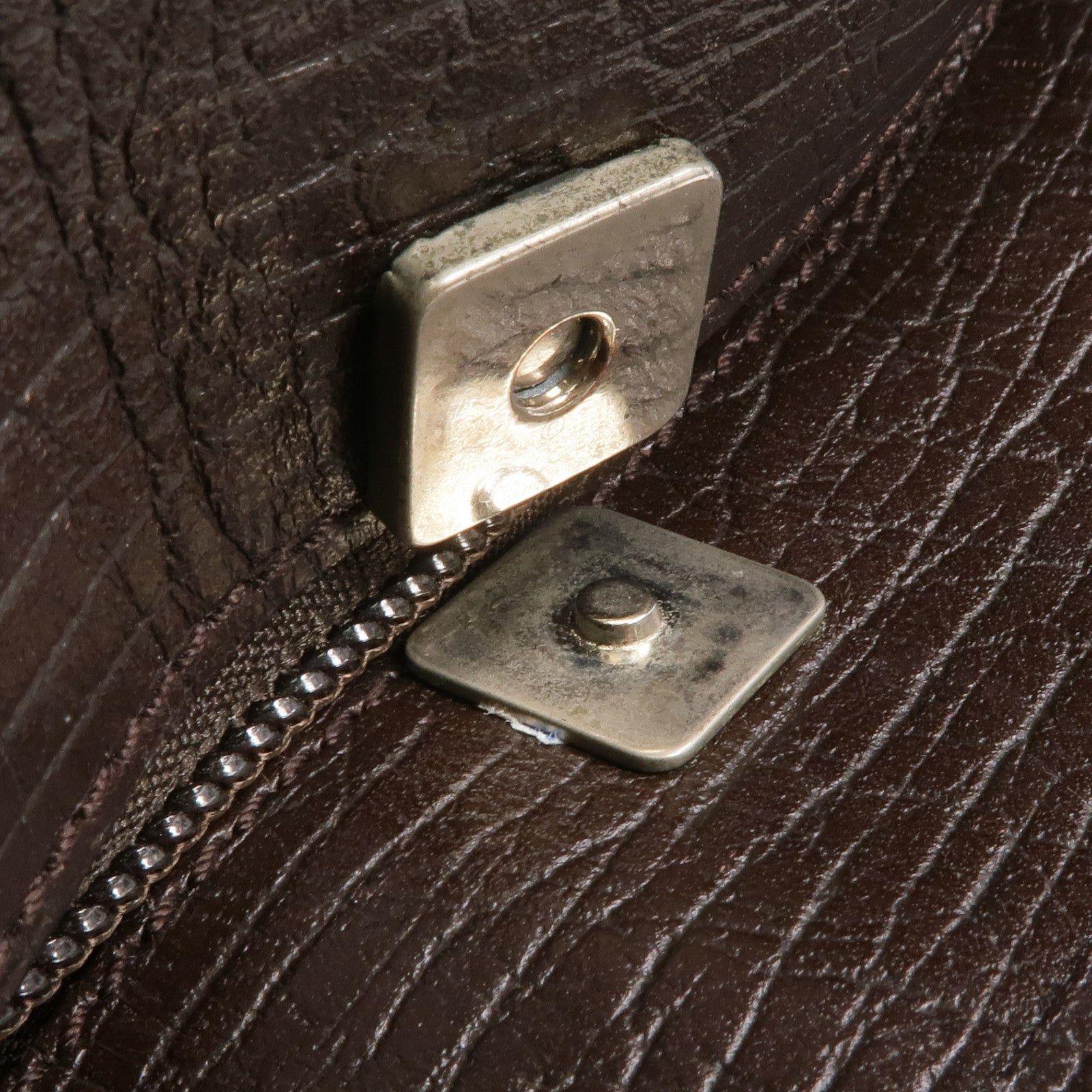 GUCCI 塗層帆布Tote Bag銀扣手挽袋