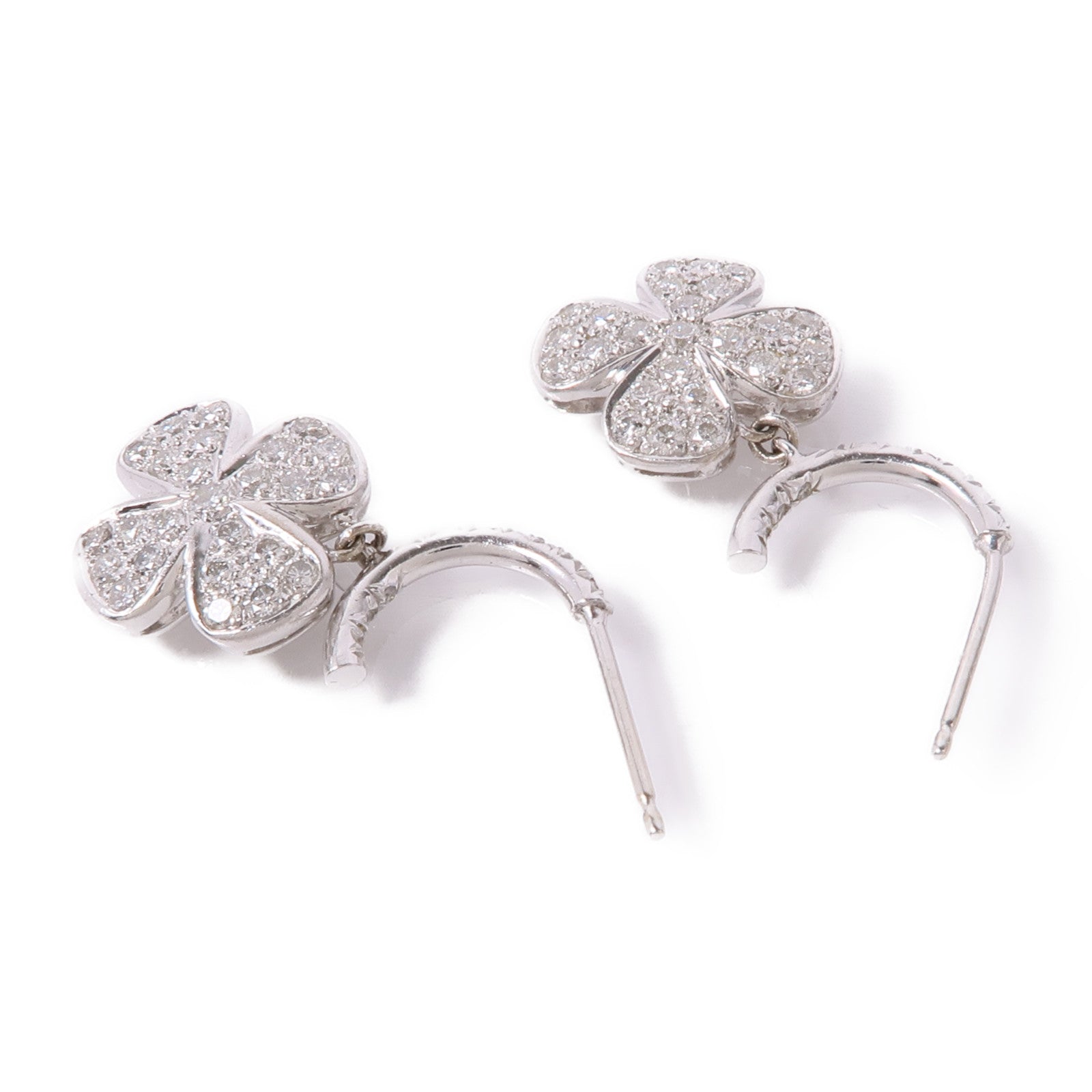 JEWELRY 18K白金Diamond Earrings鑽石耳環