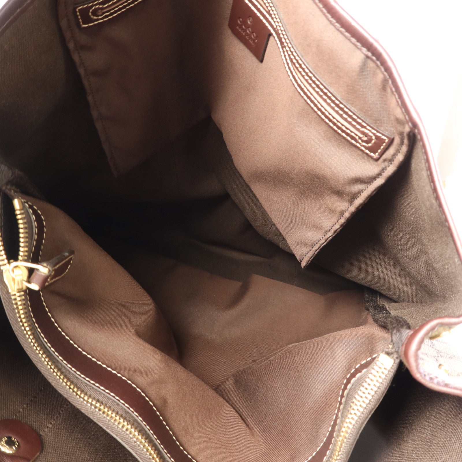 GUCCI 【激減優惠】塗層帆布Tote Bag金扣手挽袋